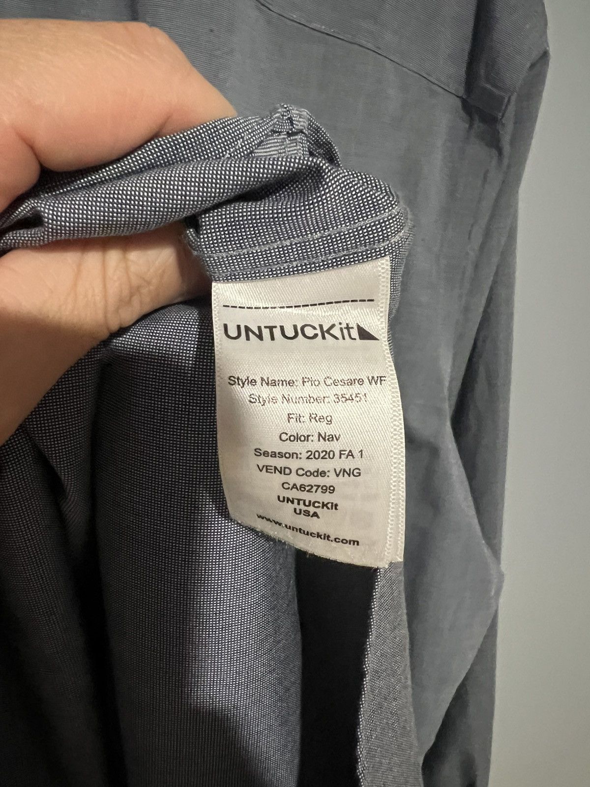 UNTUCKit Untuckit Men's Pio Cesare WF Long Sleeve Button Up Shirt 3XL Size US XXL / EU 58 / 5 - 7 Thumbnail