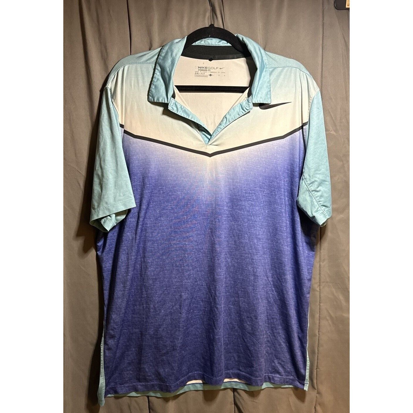 Nike Nike Golf Standard Fit Dri-Fit Polo Shirt Blue Men's Size La Size US L / EU 52-54 / 3 - 1 Thumbnail