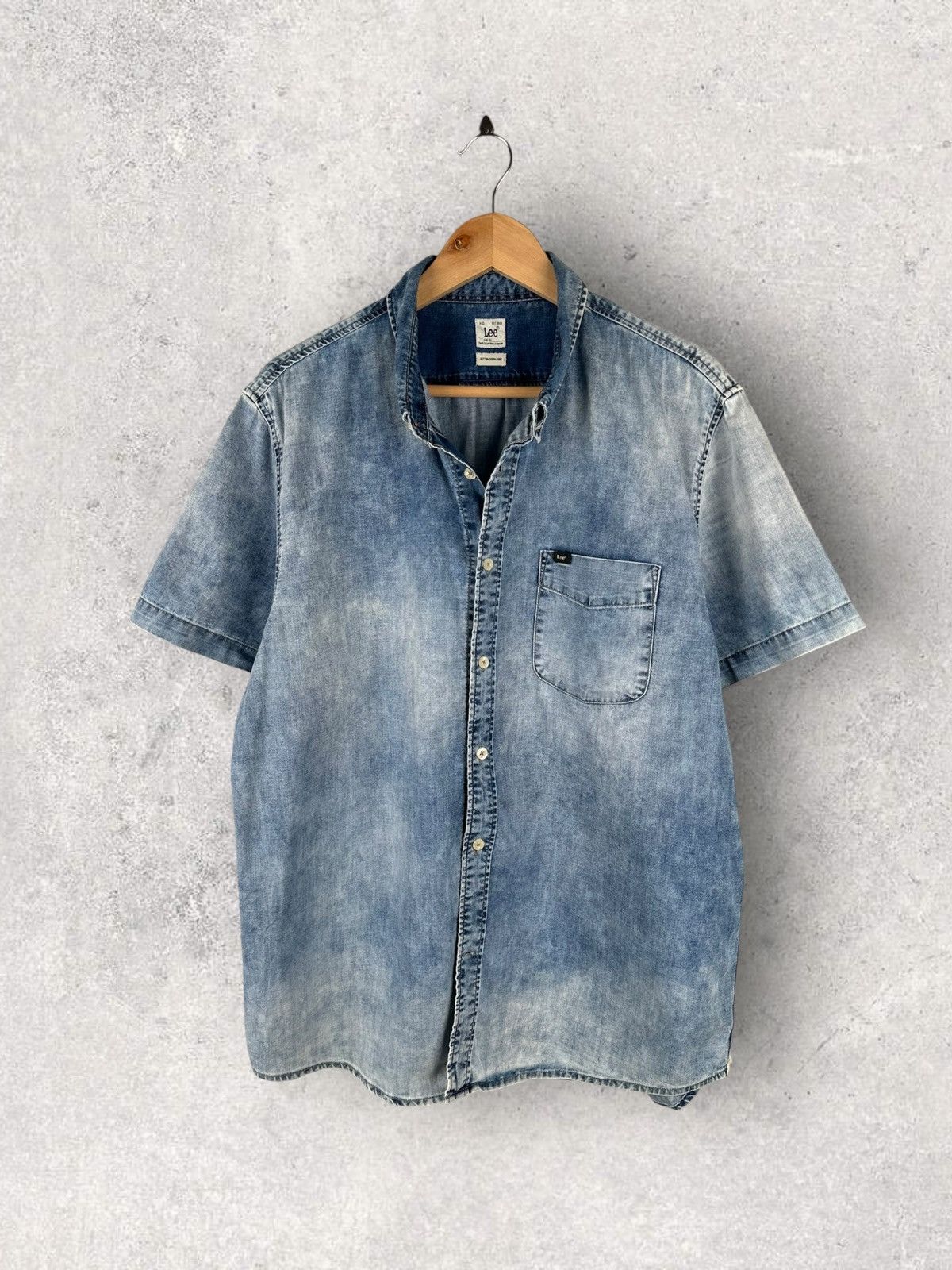 Lee Vintage Y2k Lee Denim Shirt Western Size US XL / EU 56 / 4 - 1 Thumbnail