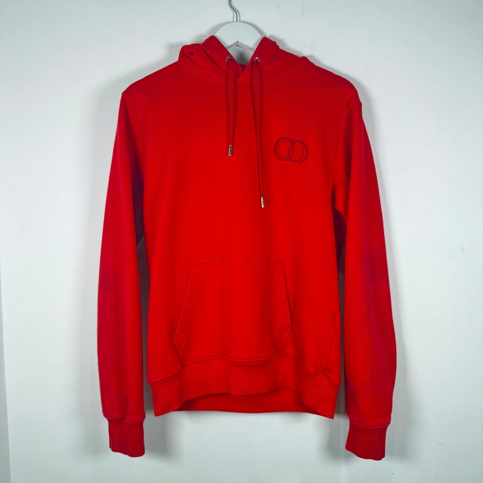 Dior Dior Red 'CD' Logo Red Hoodie Size M Size US M / EU 48-50 / 2 - 1 Thumbnail