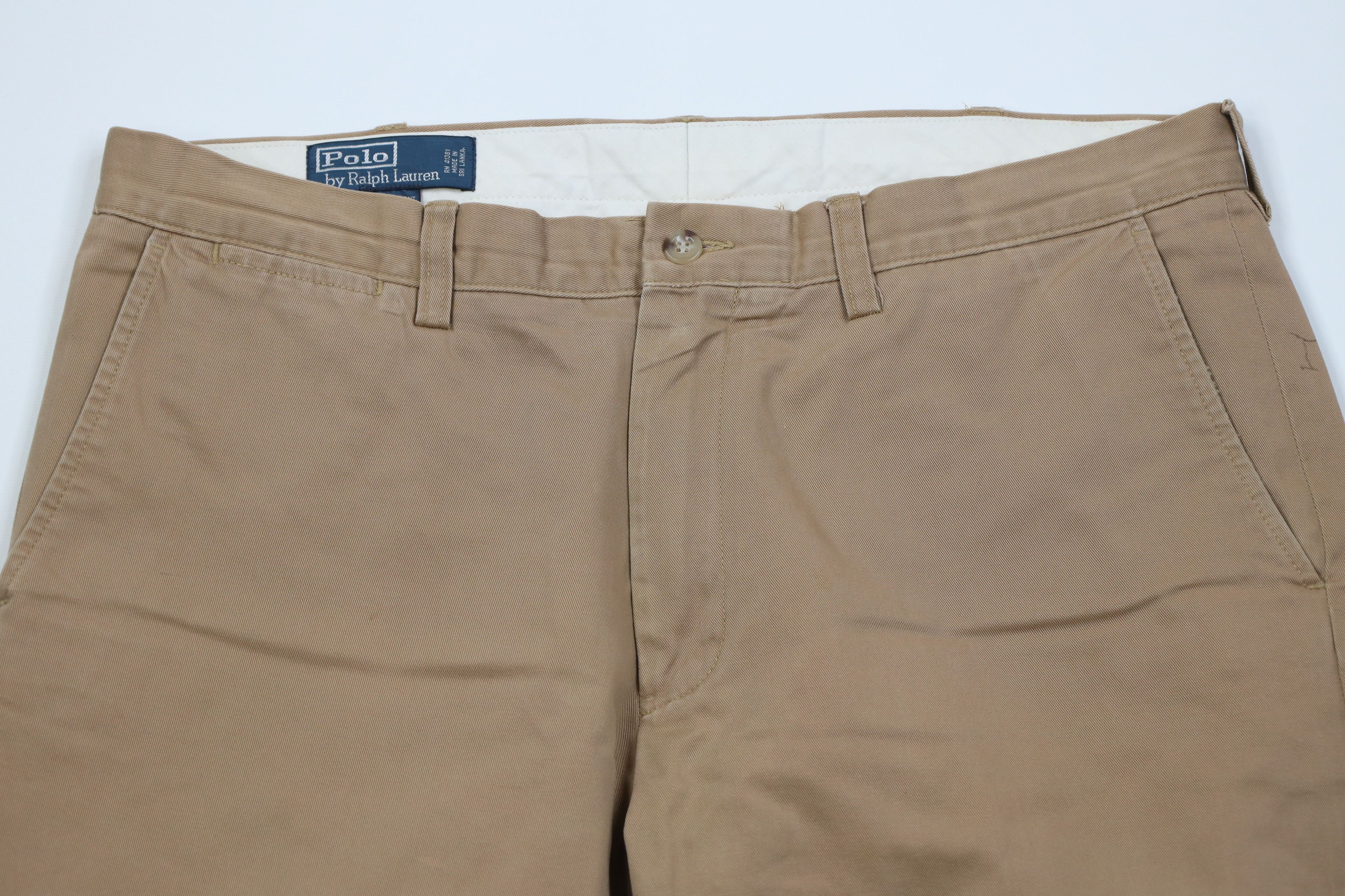 Ralph Lauren Vintage 90s Ralph Lauren Preston Chino Pants Brown Cotton Size US 36 / EU 52 - 2 Thumbnail