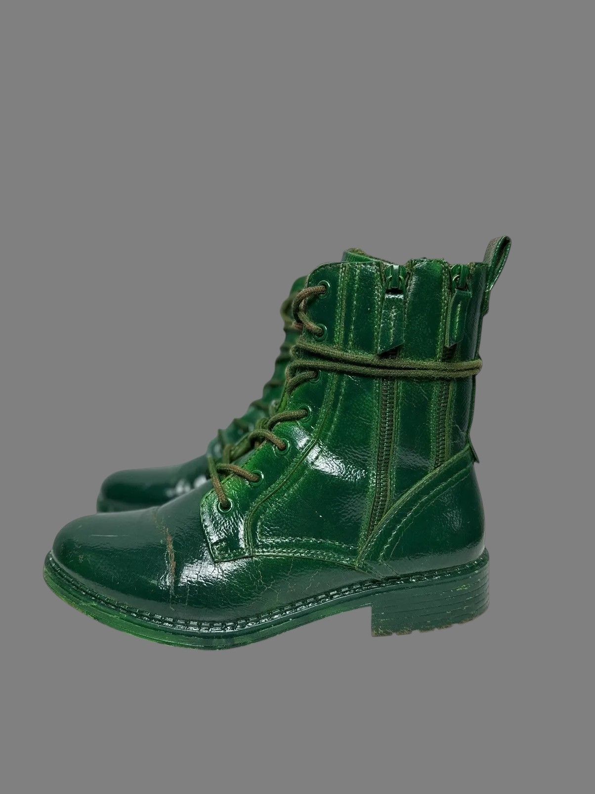 If Six Was Nine Avantgarde Punk Leather Boots GUIDI AS 98 Vintage Japan Size US 6.5 / IT 36.5 - 2 Thumbnail