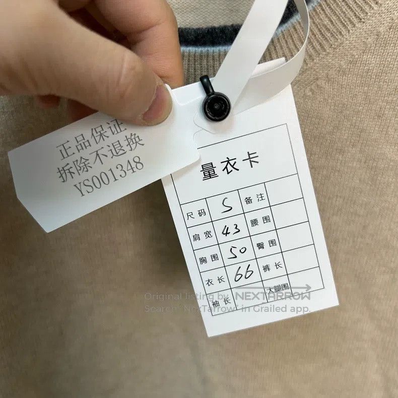 Hermes Hermes Cashmere Pullover Sweater, Size S, with Contrast Co Size S / US 4 / IT 40 - 5 Thumbnail