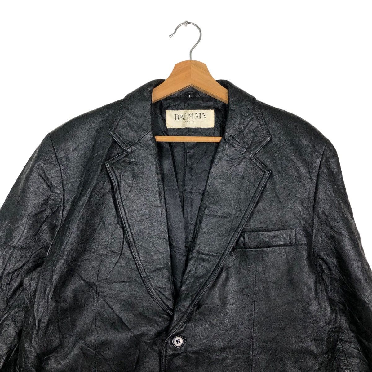 Balmain 🔥90’s Vintage Chore Leather Jacket Balmain Paris Size US M / EU 48-50 / 2 - 3 Thumbnail