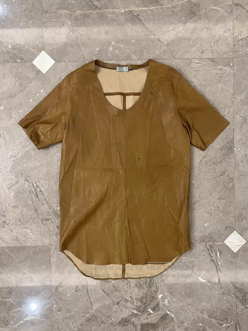 Dior Dior Lamb Leather Brown Caramel Short Sleeve Leather Short Size XS / US 0-2 / IT 36-38 - 1 Thumbnail