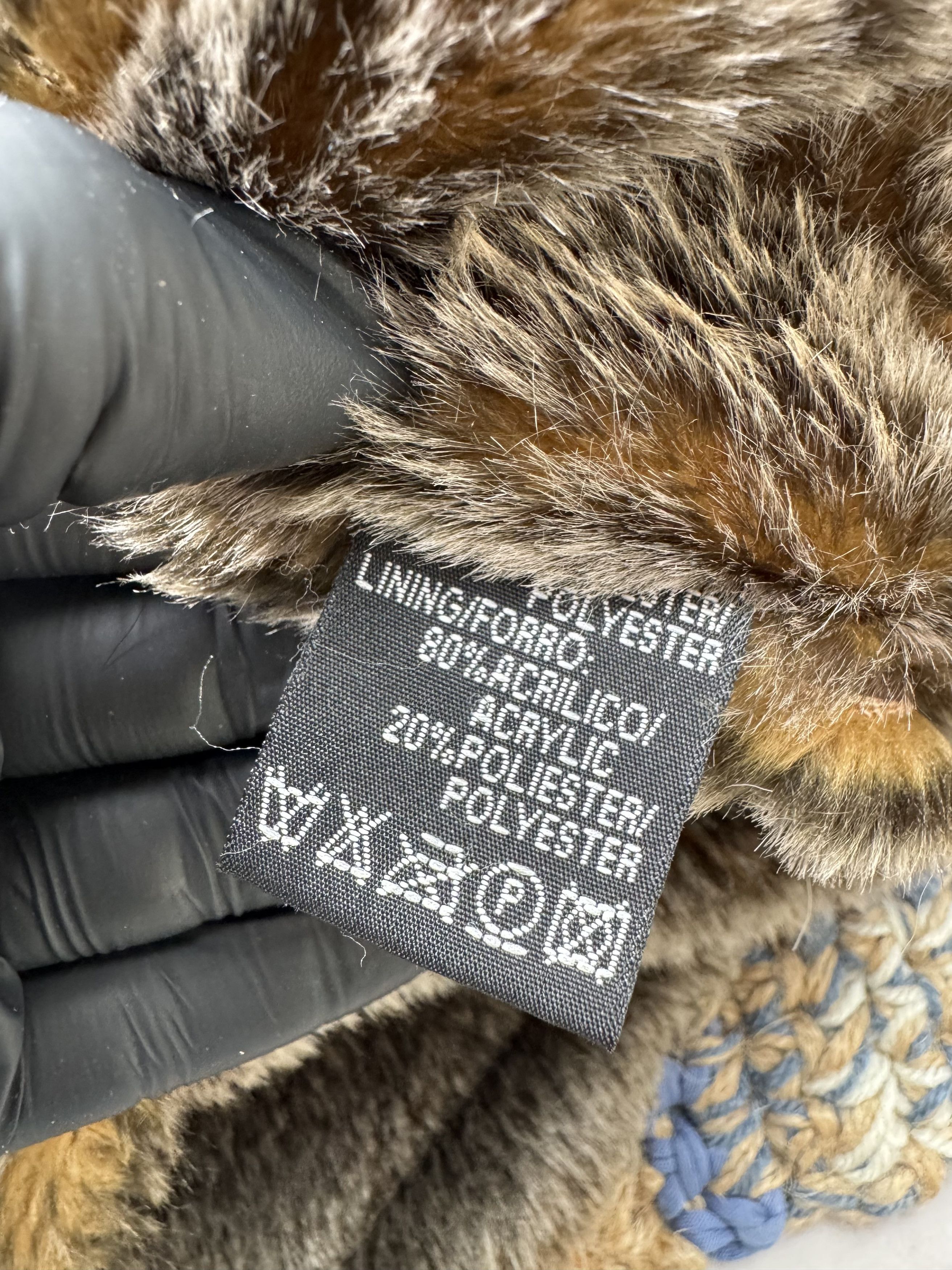 Vintage Vintage Faux Sheepskin Cropped Jacket With Hood (E4) Size M / US 6-8 / IT 42-44 - 5 Thumbnail