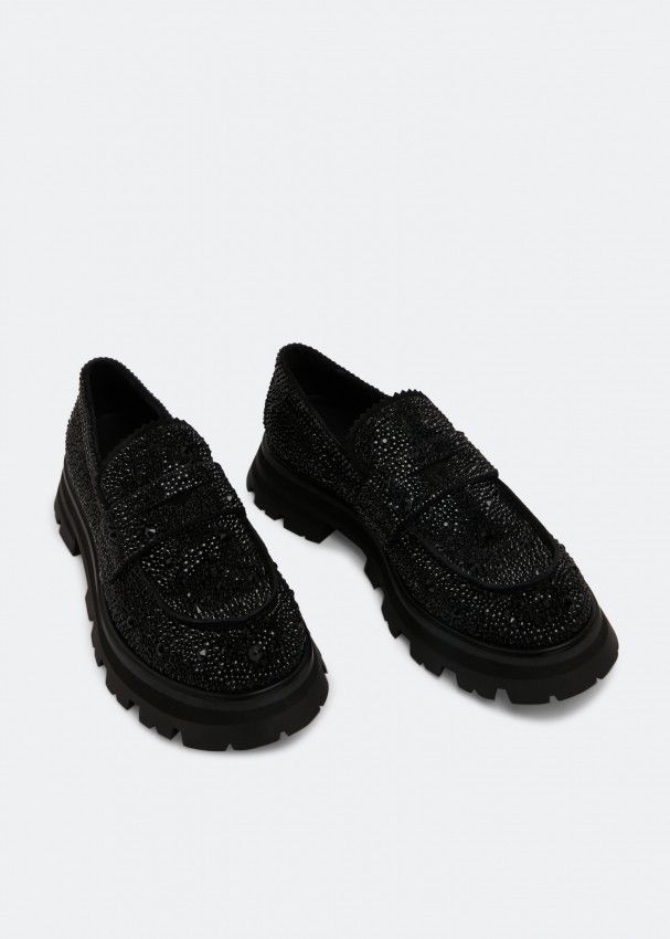Alexander McQueen o1y0225 Loafers in Black Size US 11 / IT 41 - 4 Thumbnail