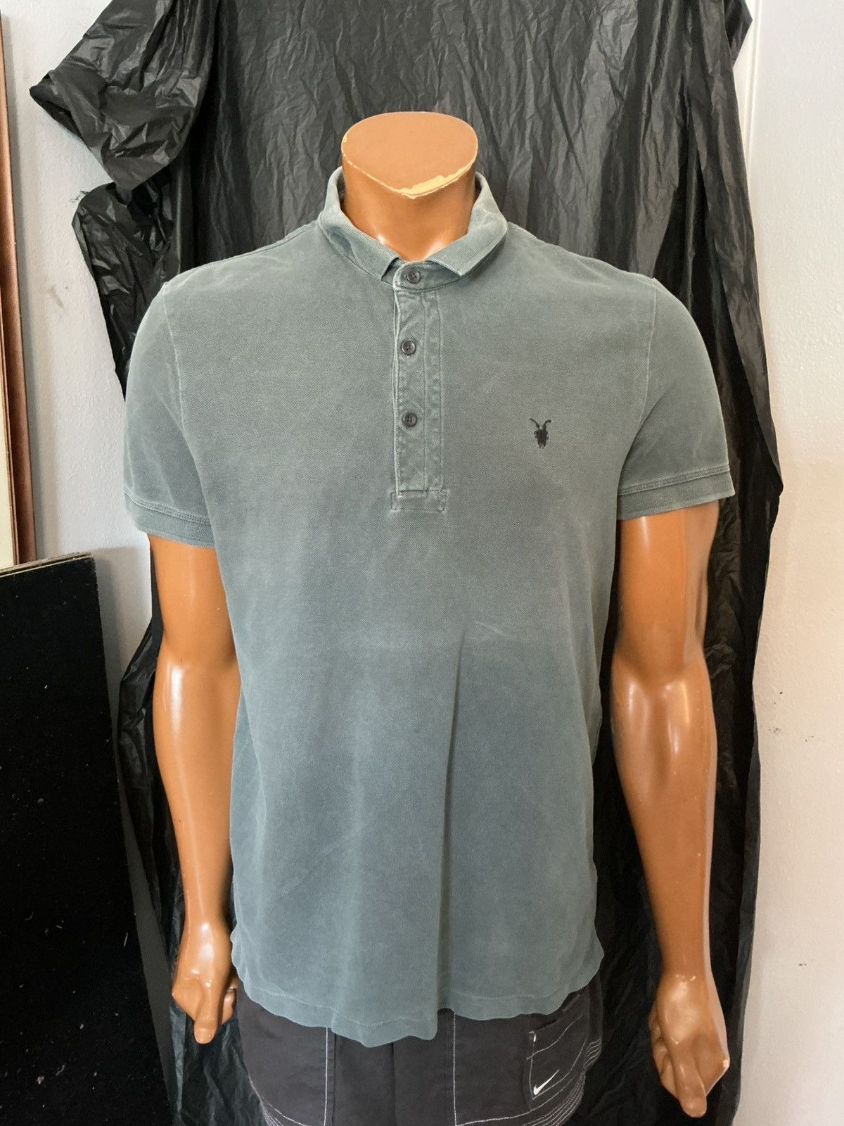 Allsaints AllSaints Spitalfields Sandringham Ram Skull S/S Polo Shirt Size US L / EU 52-54 / 3 - 11 Thumbnail