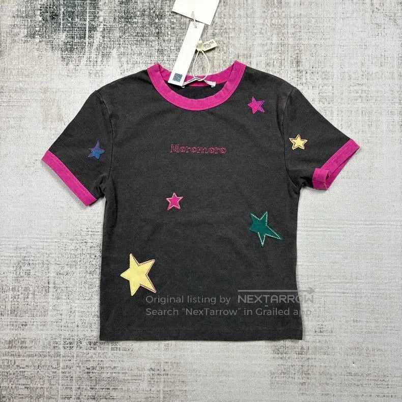 Vintage Moromoro Star Embroidered Short Sleeve T. Size US M / EU 48-50 / 2 - 2 Thumbnail