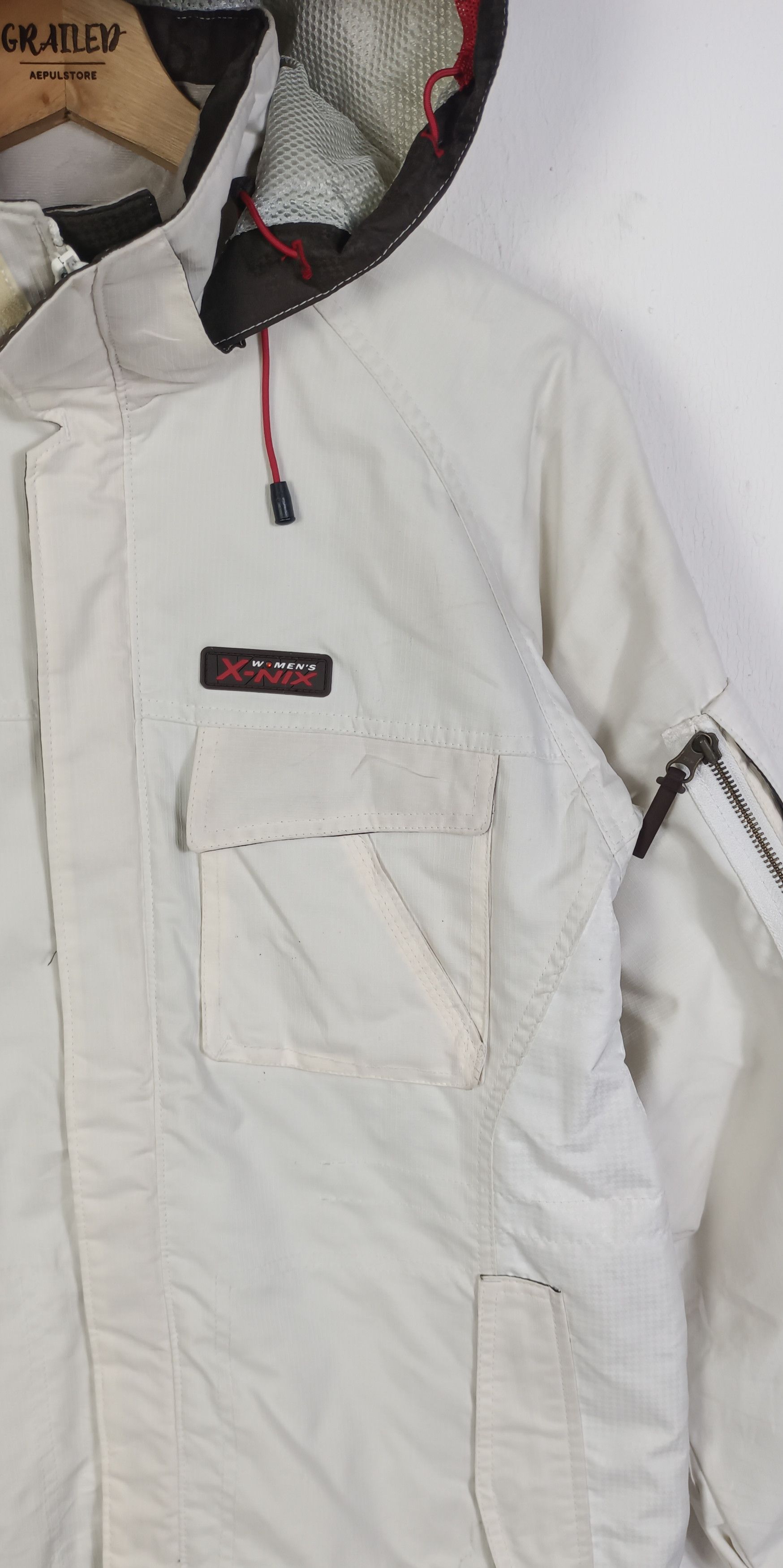 Japanese Brand Vintage 🔥 X-NIX Womens Multi Pocket Ski Jacket For Ladies Size L / US 10 / IT 46 - 5 Thumbnail