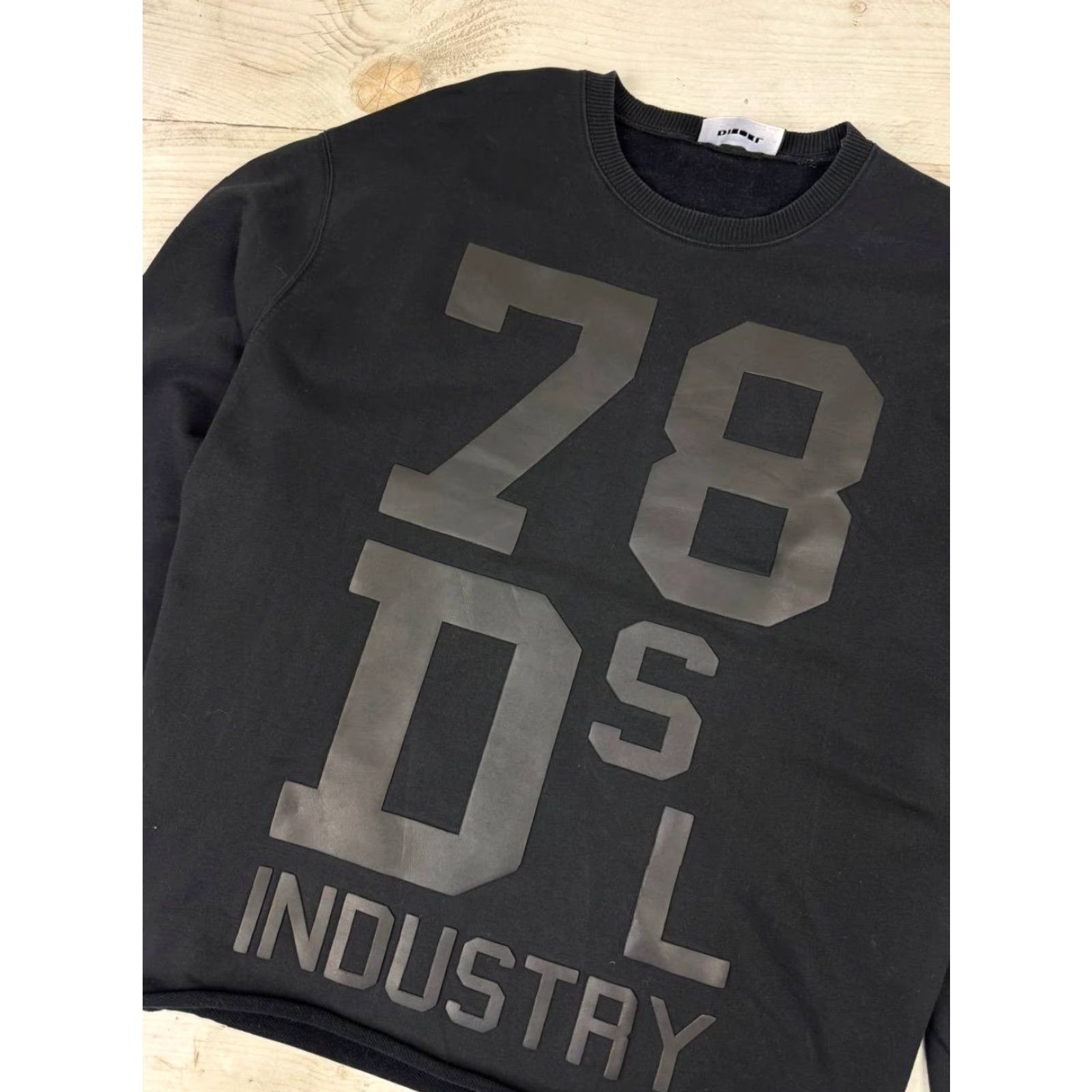 Diesel VINTAGE Diesel Sweatshirt Oversized Big Logo Y2K Men Size M Black Size US M / EU 48-50 / 2 - 2 Thumbnail