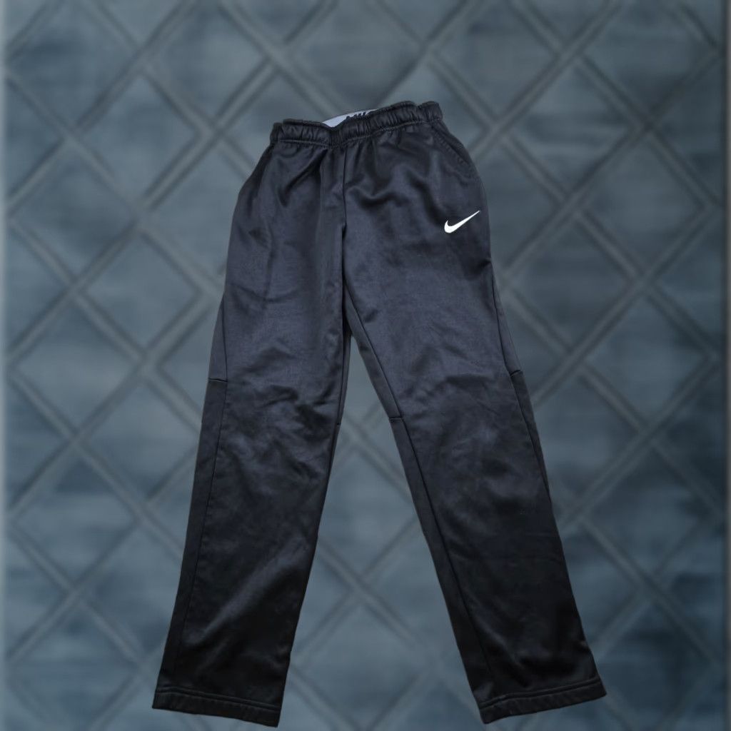 Nike Nike Dri-FIT Joggers Pants Mens Small Black Fleece Athletic Tapered Leg Size US 29 - 1 Thumbnail