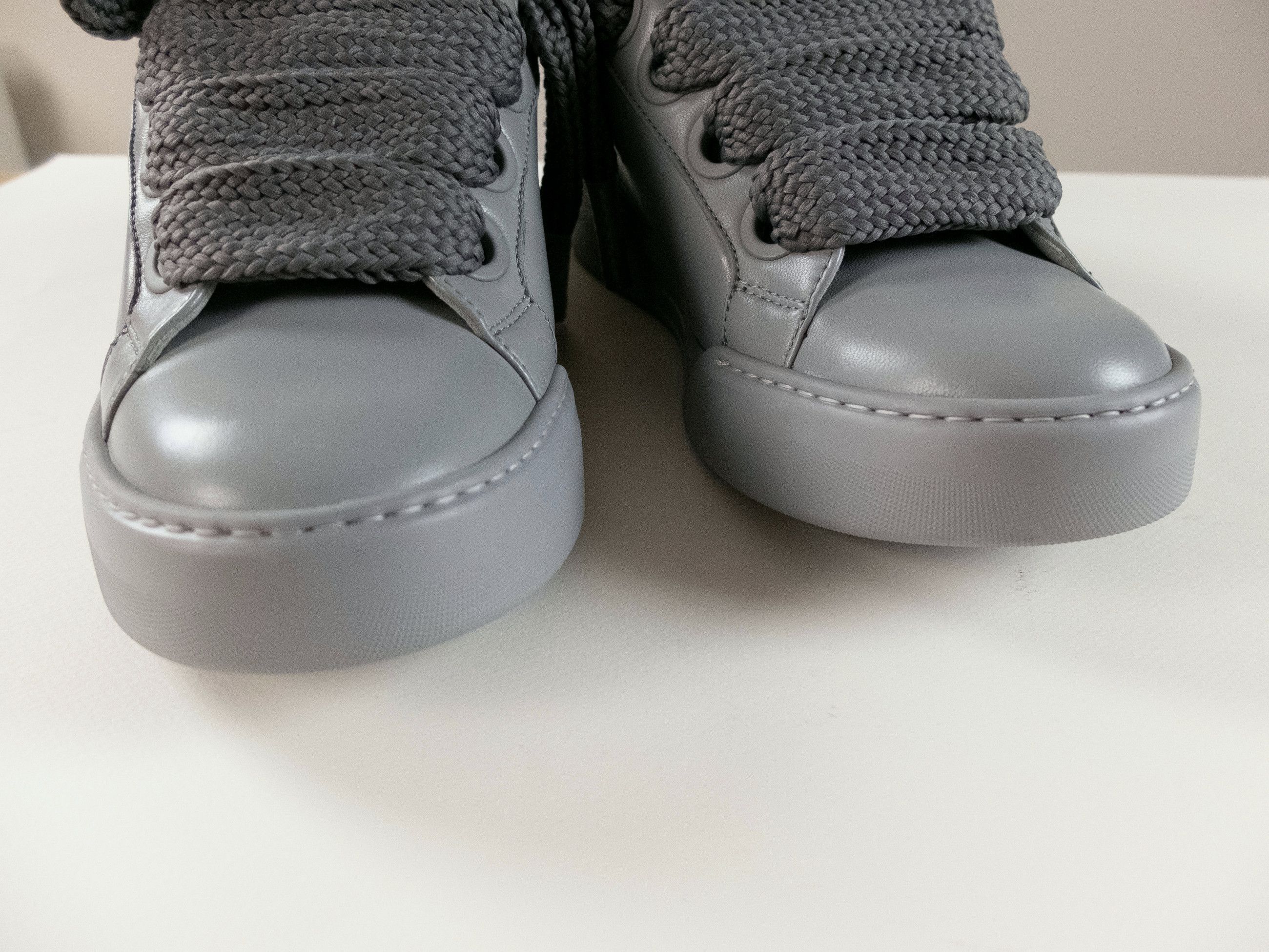 Dolce & Gabbana DOLCE & GABBANA SNK gray Mega Skate leather sneakers Size US 9 / EU 42 - 5 Thumbnail