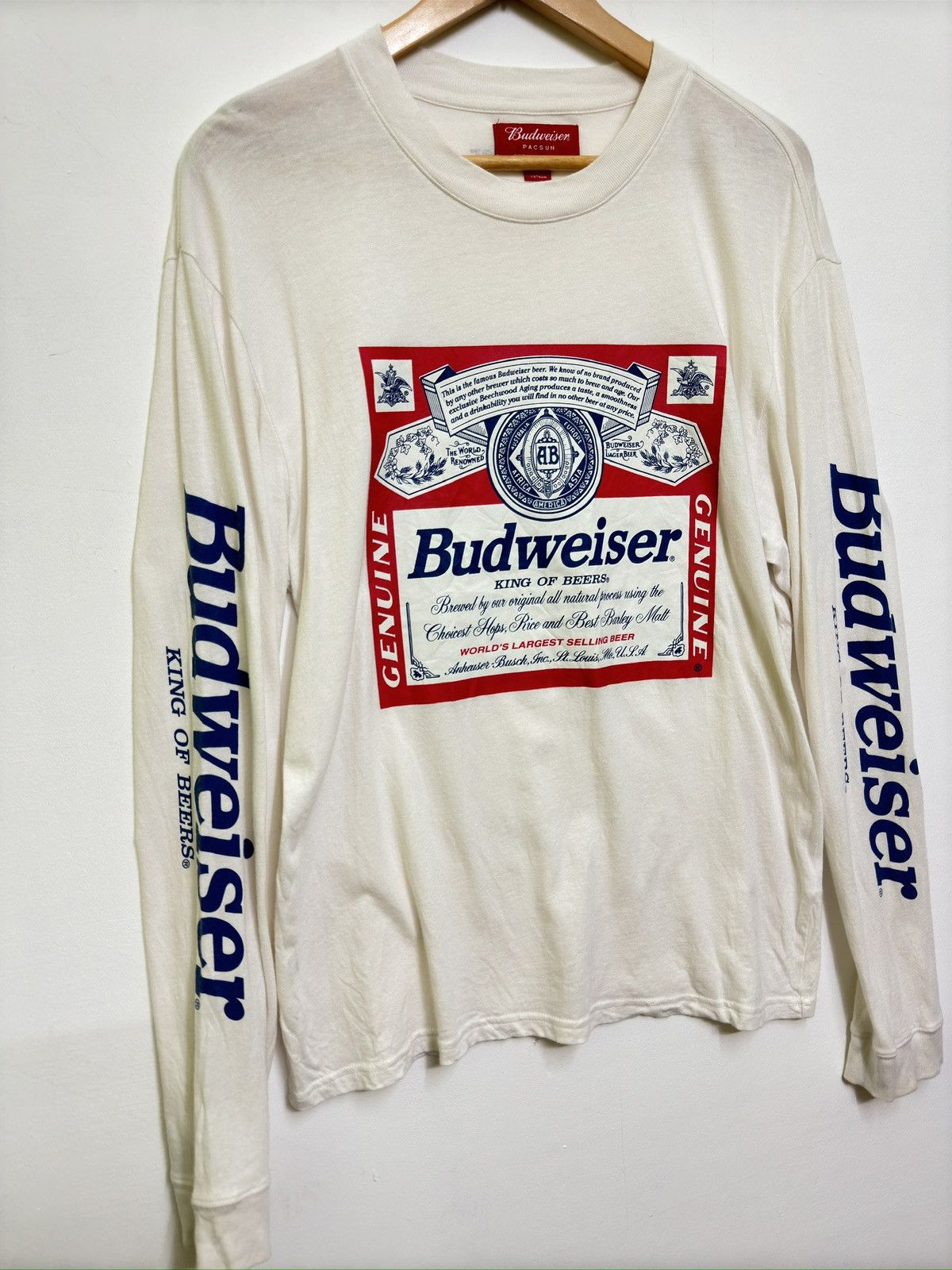 Budweiser Budweiser × PacSun King of Beers Big Graphic Logo Tee Size US M / EU 48-50 / 2 - 4 Thumbnail