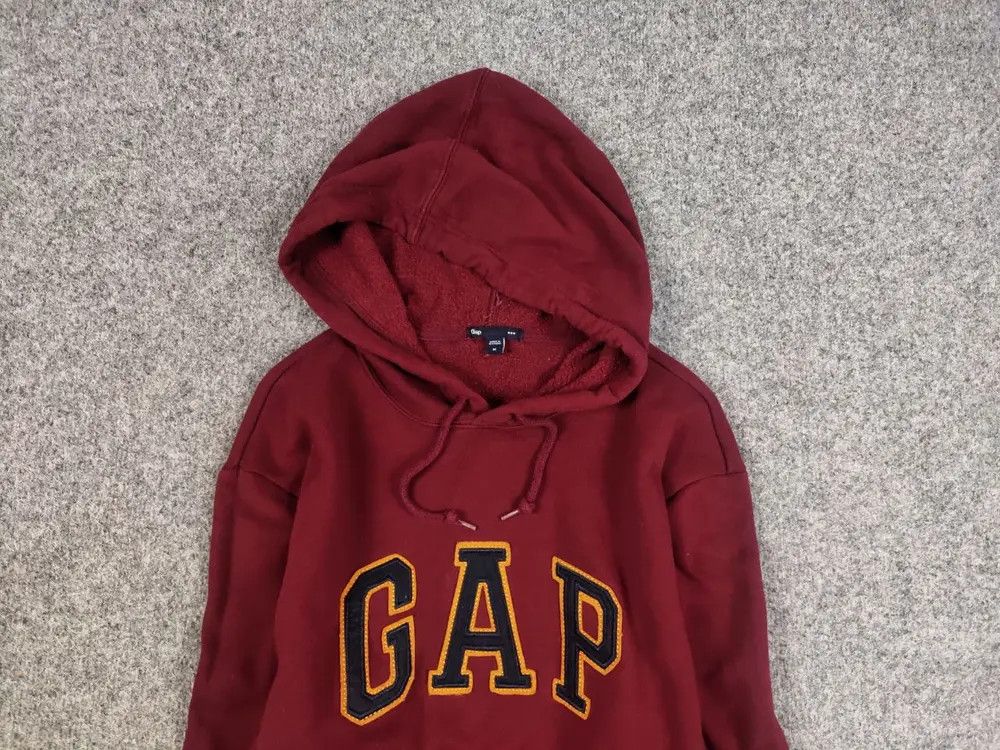 Gap Vintage Gap Burgundy Logo Classic Hoodie Y2K Hype Style Size US L / EU 52-54 / 3 - 2 Thumbnail