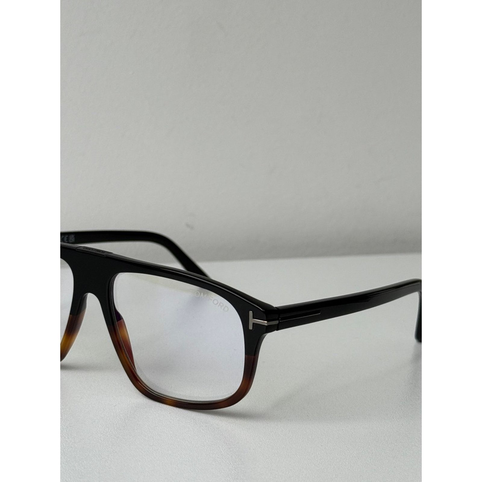 Tom Ford NEW Tom Ford FT6063-B 001 Square Bluelight Frames in Black Size ONE SIZE - 4 Thumbnail