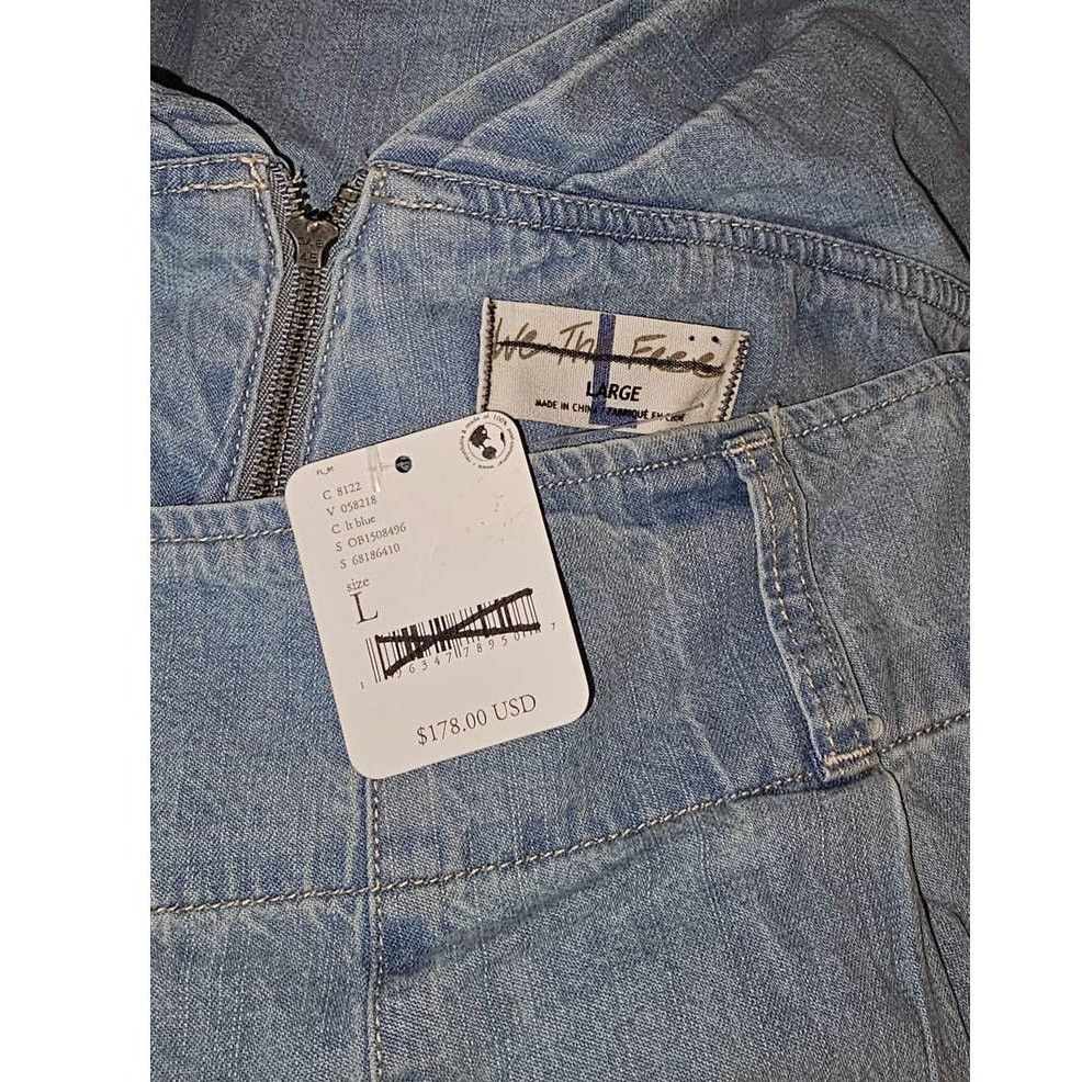 Free People New Free People Sasha Convertible Wide-Leg Jeans WTF $178 L Size 34" / US 12 / IT 48 - 4 Thumbnail