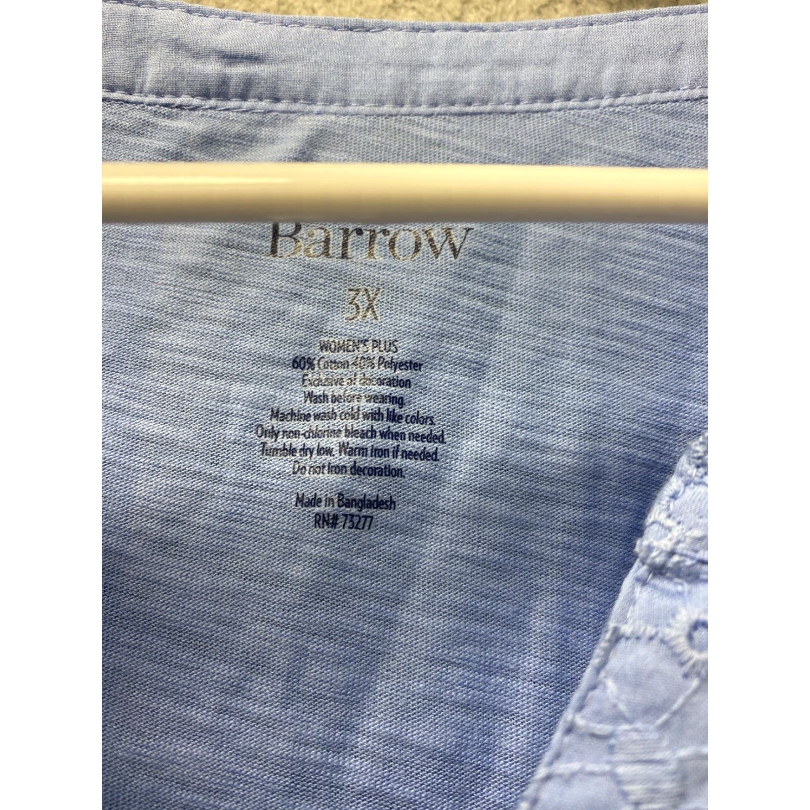 Croft & Barrow VINTAGE? No. Croft & Barrow Light Blue Short Sleeve Top 3XL Women Adult Regular NWT Size 3XL Blue Basic Shirt/Top Womens Size 40" / US 18 - 6 Thumbnail