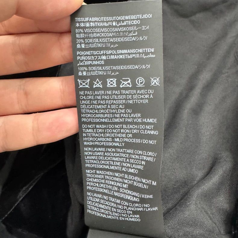 Saint Laurent Paris SLP Black Velvet Bomber Jacket- Size US XL / EU 56 / 4 - 4 Thumbnail