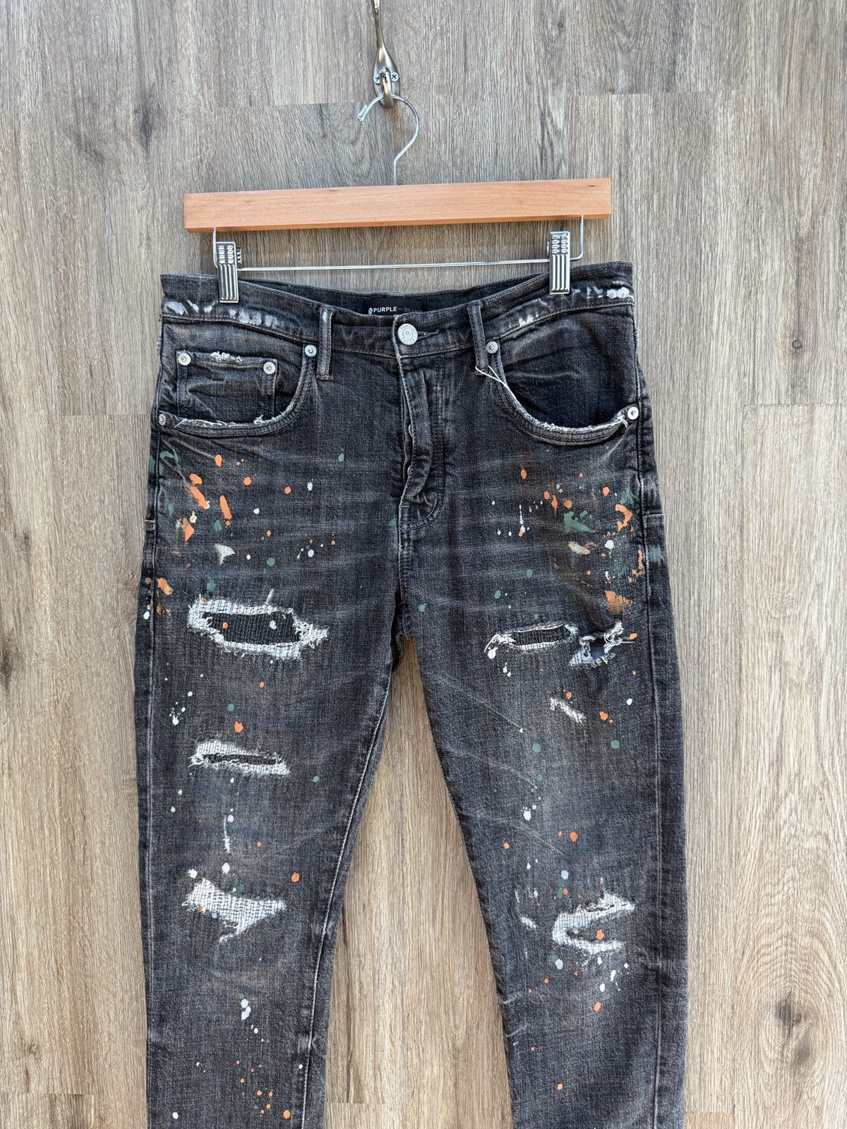 Purple Brand Purple Grey Denim Jeans Size US 32 / EU 48 - 2 Thumbnail