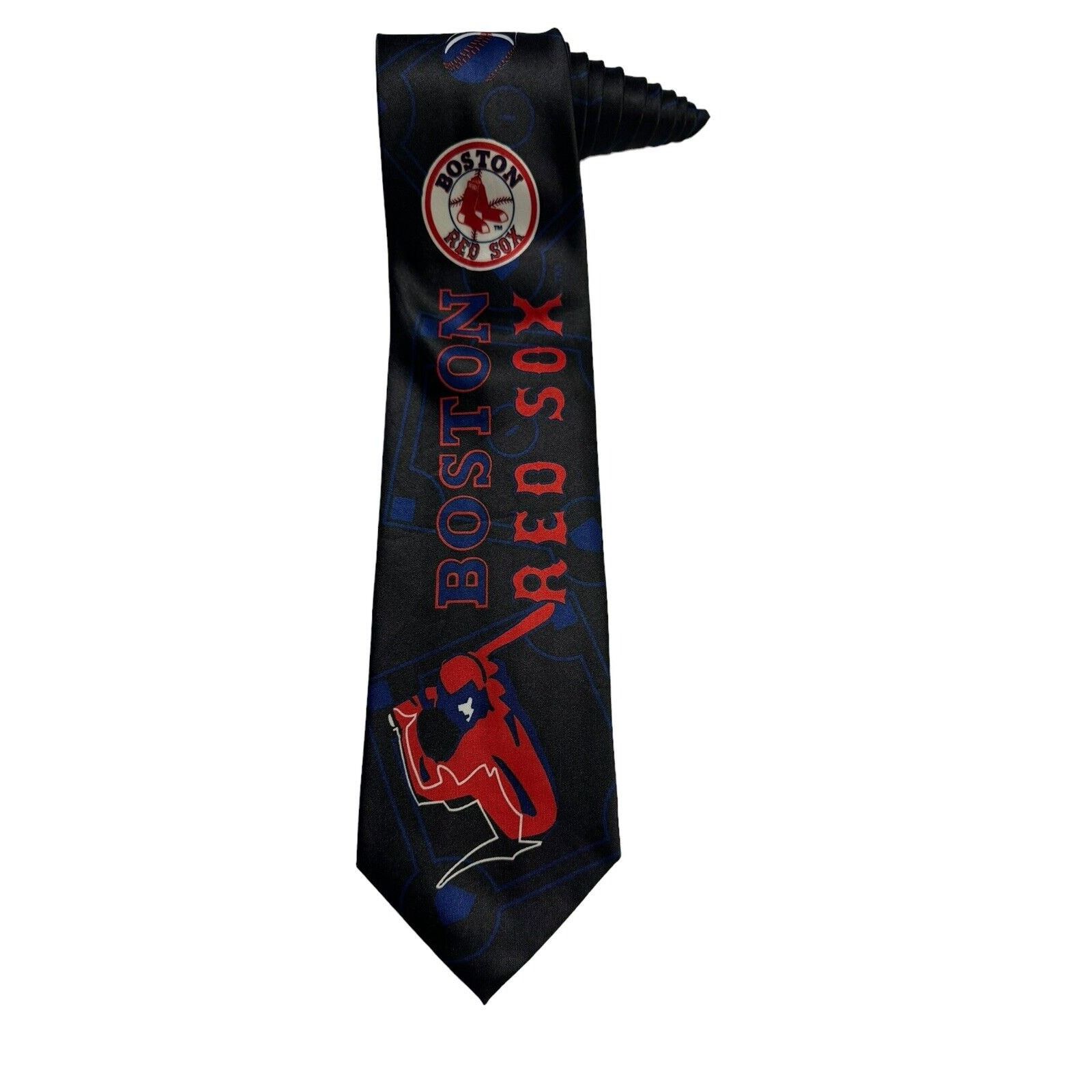 Ralph Marlin Ralph Marlin 2004 MLB Boston Red Sox Baseball Necktie Size ONE SIZE - 1 Thumbnail
