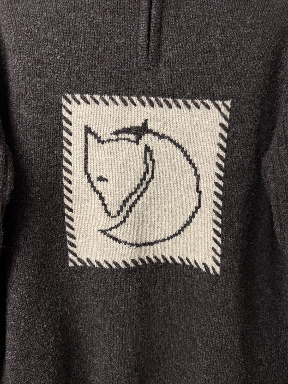 Fjallraven FJALLRAVEN Wool Red Fox Sweater Jumper Zip Hiking Big Logo Size US M / EU 48-50 / 2 - 5 Thumbnail