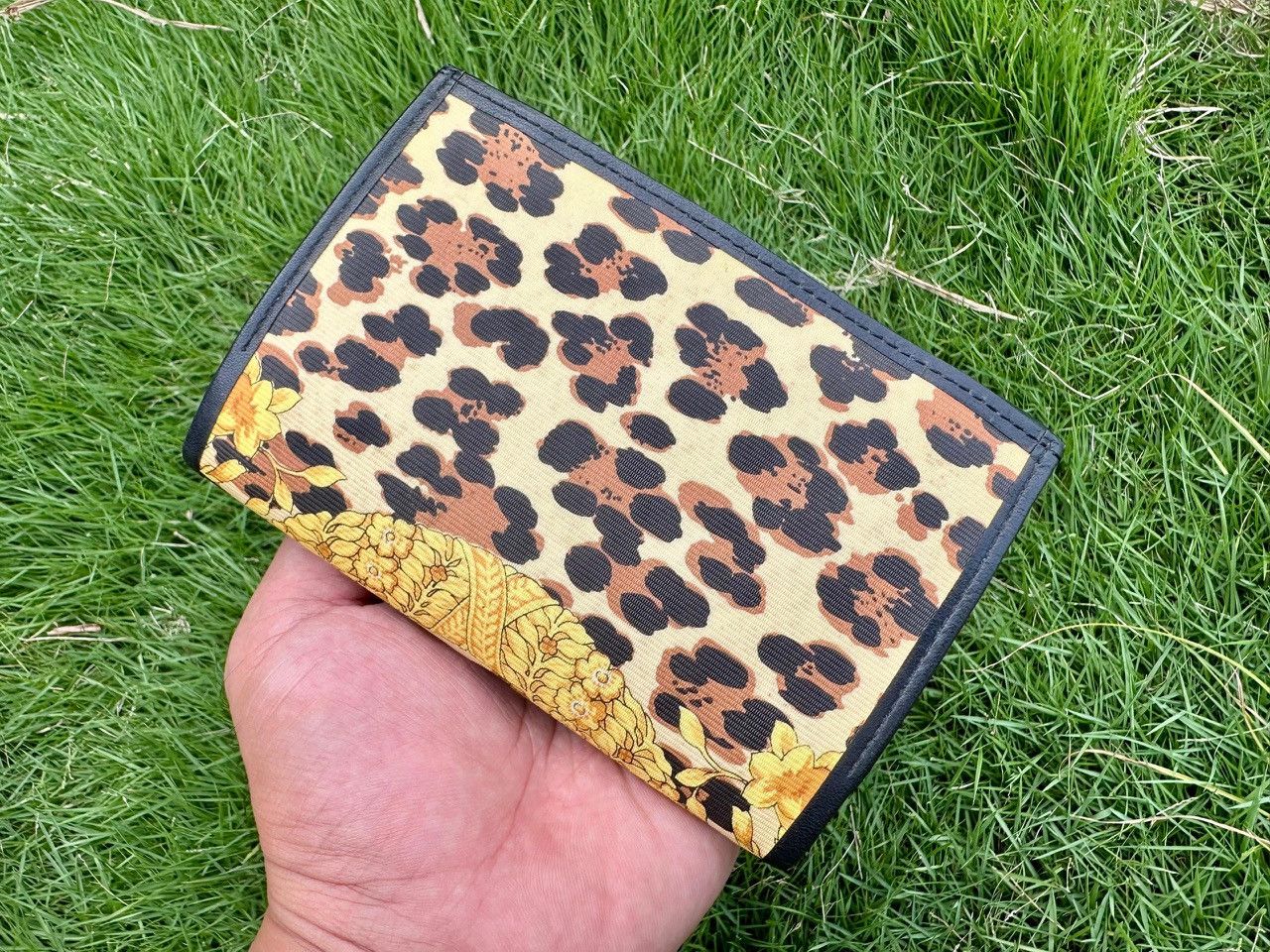 Versace Authentic Gianni Versace Baroque Leopard Print Wallet Size ONE SIZE - 2 Thumbnail