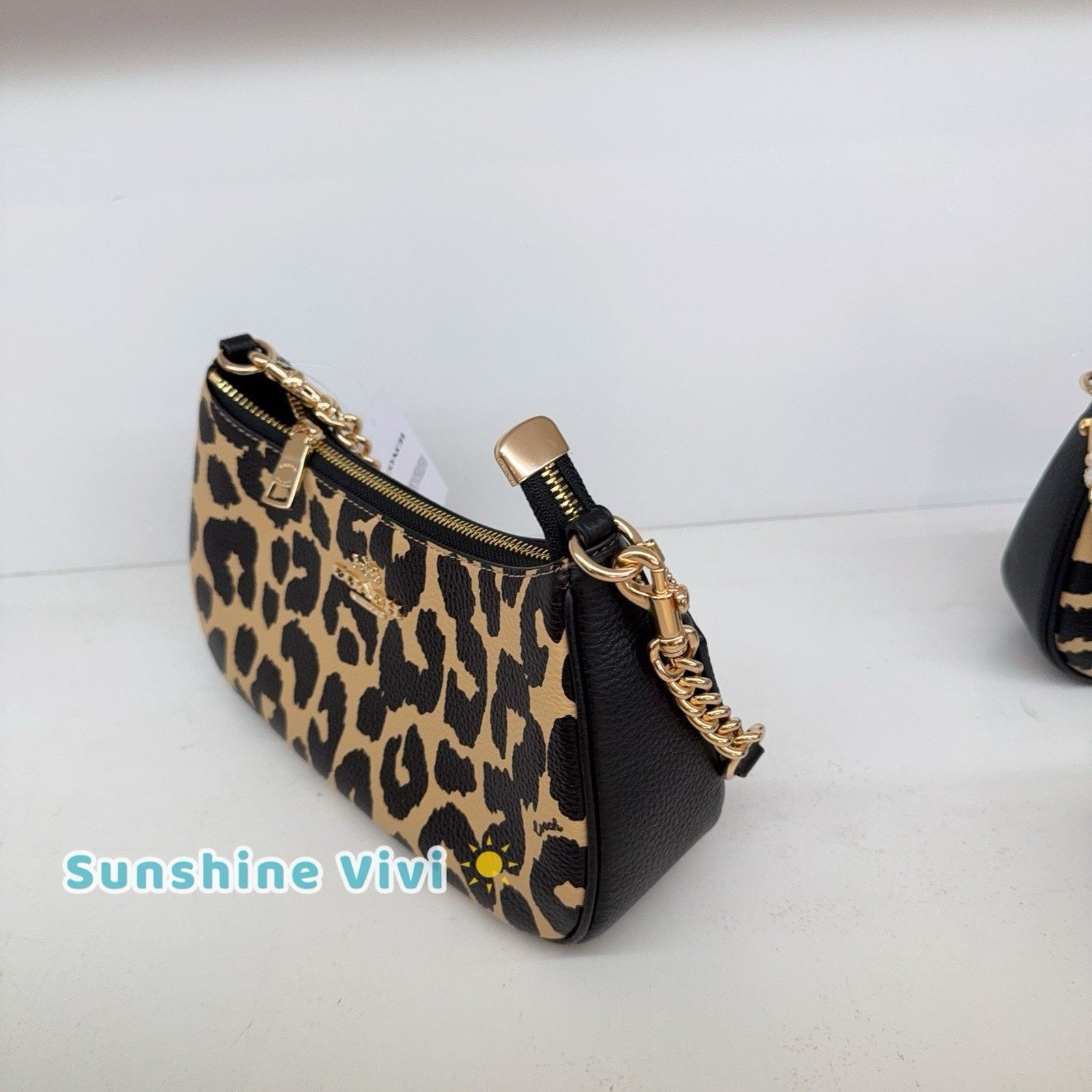 Coach NWT COACH Teri Shoulder Bag Leopard CBH61 Leopard Crossbody Size ONE SIZE - 3 Thumbnail