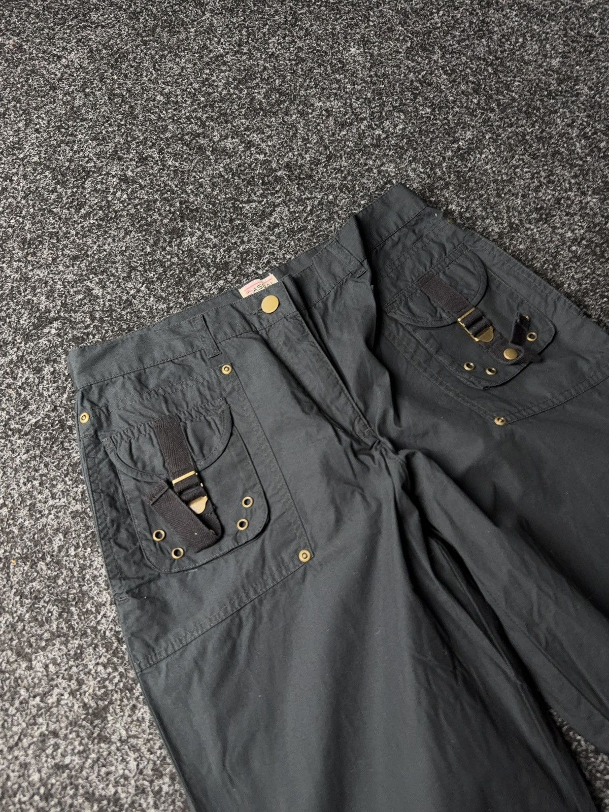 Japanese Brand Gothic Opium Punk Flared Japanese Avant Garde Pants Y2K 00s Size 30" / US 8 / IT 44 - 4 Thumbnail