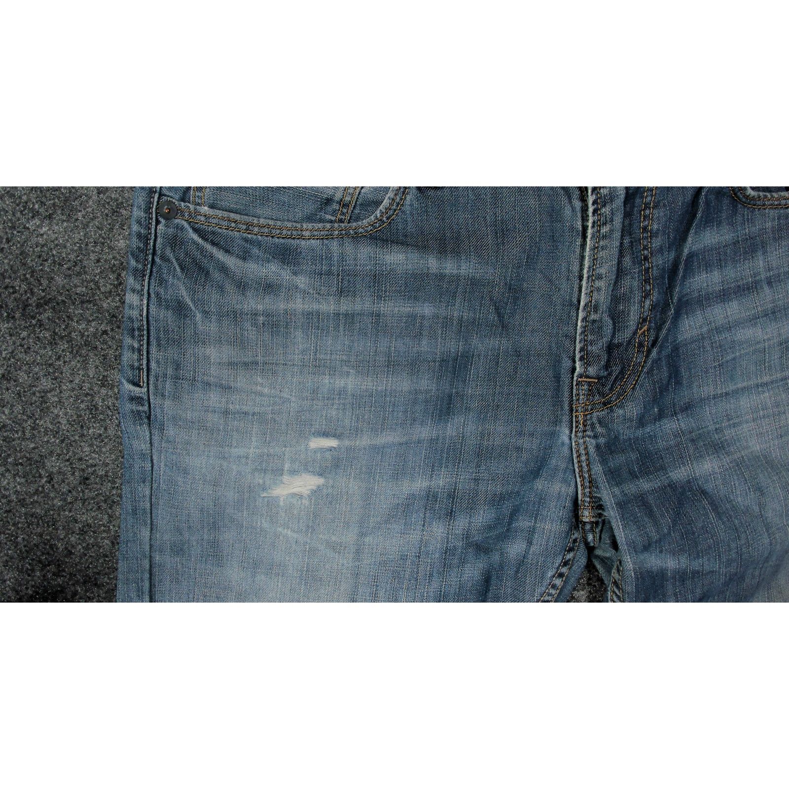American Eagle Outfitters American Eagle Y2K Grunge Dirty Wash Distressed Skater Jeans Size US 34 / EU 50 - 13 Thumbnail
