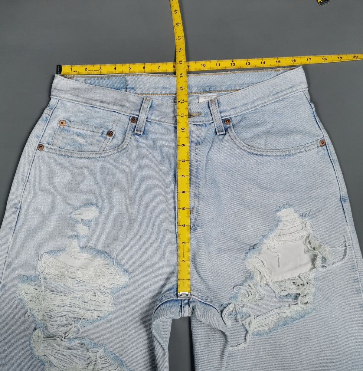 Levi's Vintage 90s Levis 550 Relaxed Fit Jeans Destroyed Grunge Size US 33 - 11 Thumbnail
