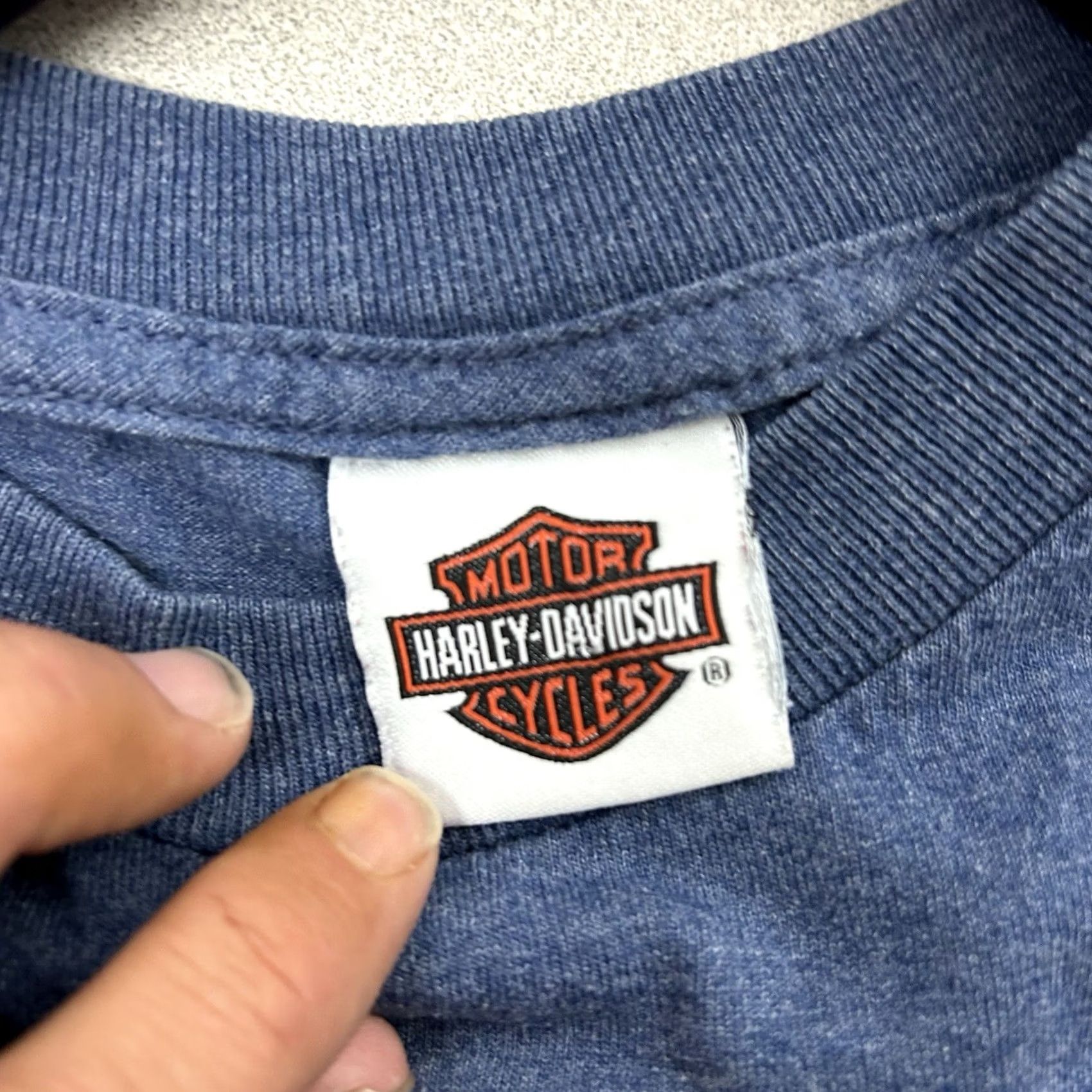 Harley Davidson Harley-Davidson Shirt Mens Small Blue Short Sleeve Flames Beach Orlando Florida T-Shirt USA Florida Motorcycle Biker Beach Mens Size US S / EU 44-46 / 1 - 4 Thumbnail