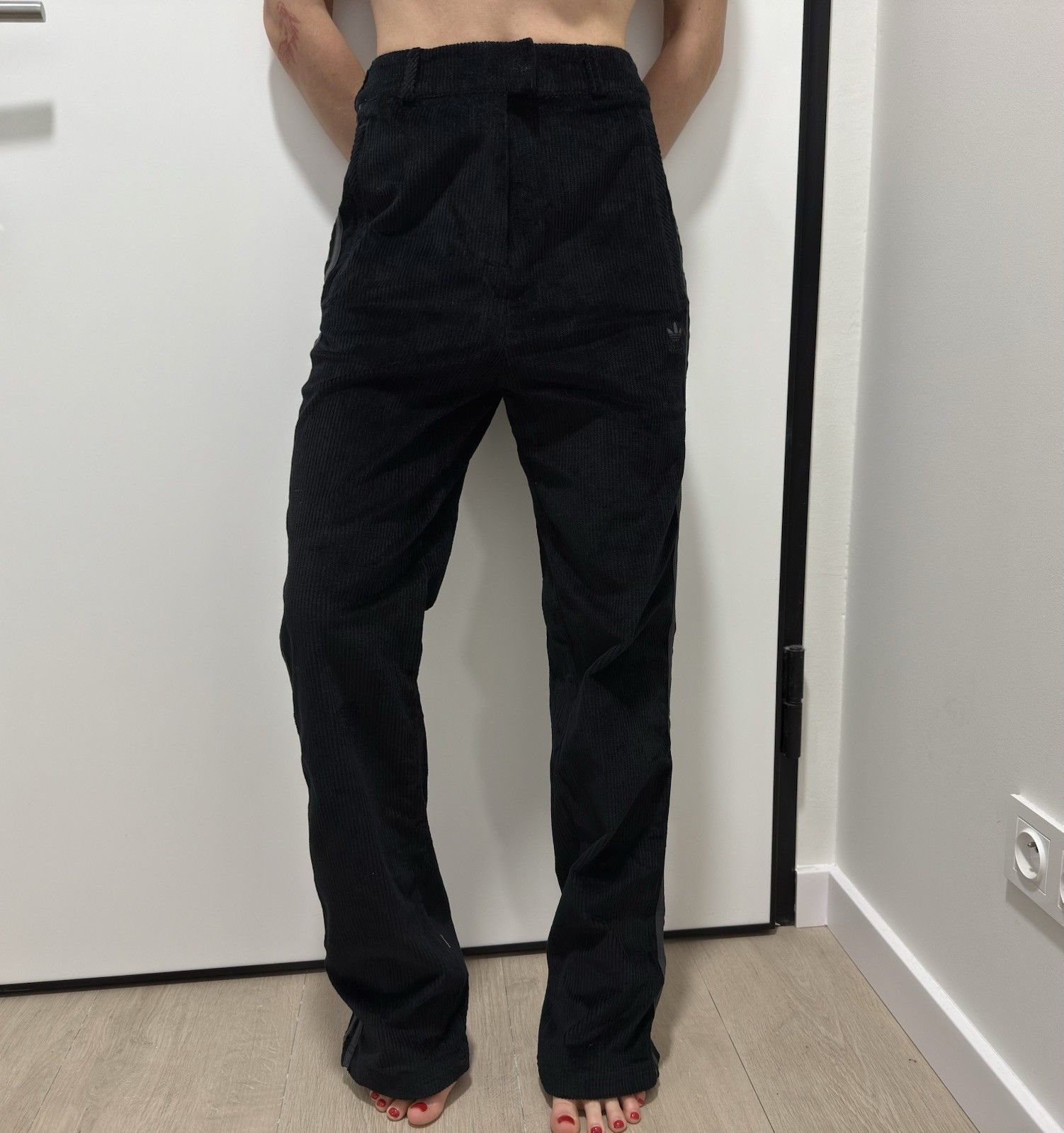 Adidas Adidas Cord Track Velvet Velour Corduroy Womens Pants y2k XS Size 26" / US 2 / IT 38 - 2 Thumbnail
