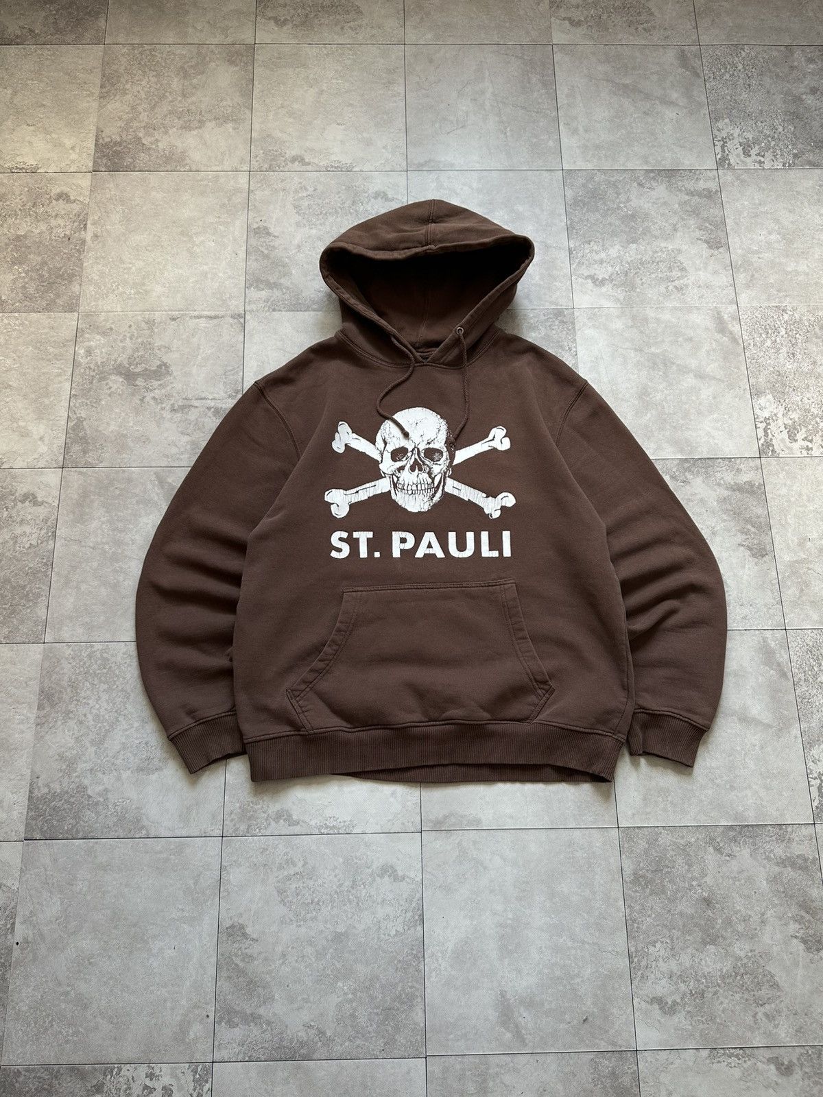 Other Vintage 90’s St.Pauli Brown Y2K Skull Hoodie Size L Size US L / EU 52-54 / 3 - 1 Thumbnail