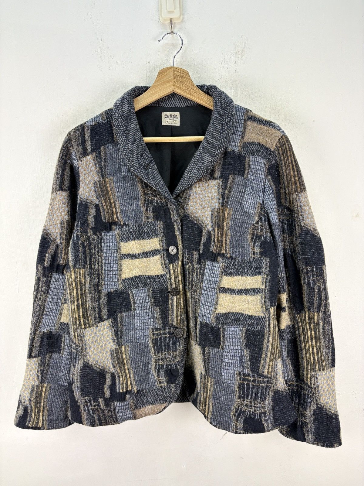 Japanese Brand Vintage Japanese Shawl Collar Jacket Patchwork Kapital Style Size US M / EU 48-50 / 2 - 1 Thumbnail