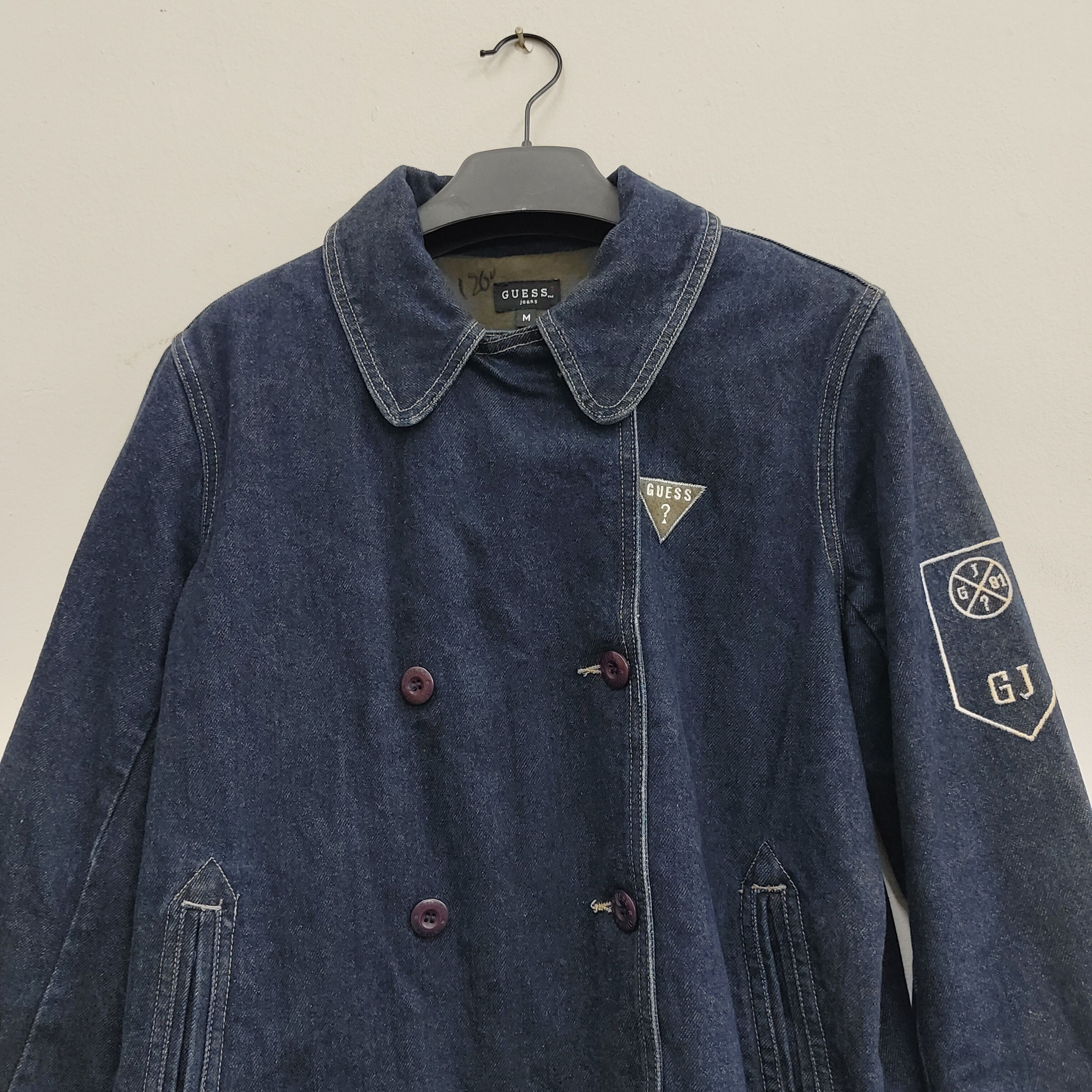 Guess Guess Double Collar Denim Jacket Size US M / EU 48-50 / 2 - 6 Thumbnail