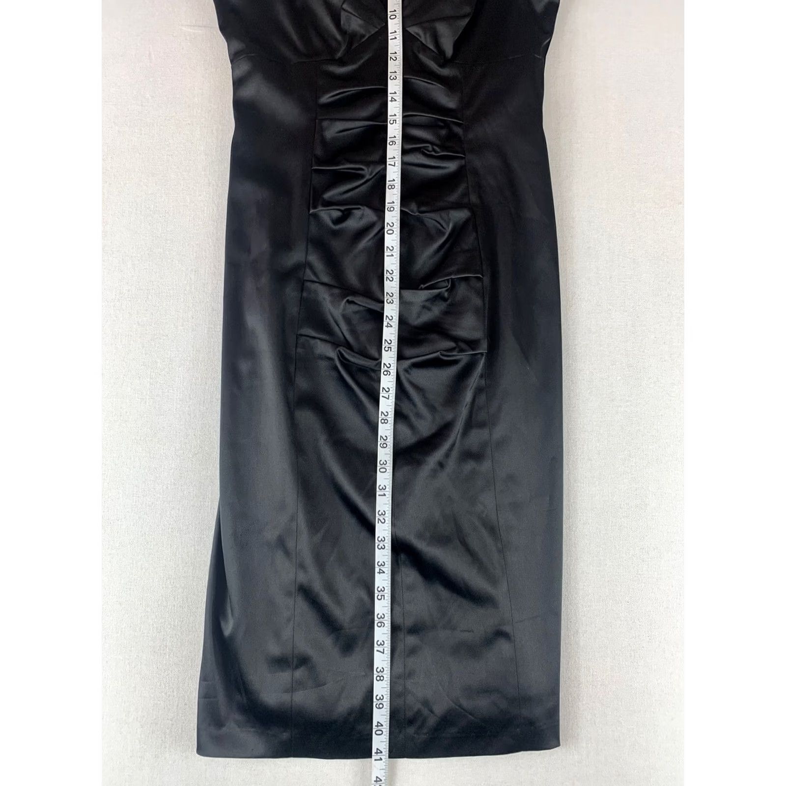 Vintage Maggy Boutique Dress Womens Size 8 Black V-Neck Sleeveless Suzi Chin Size M / US 6-8 / IT 42-44 - 3 Thumbnail