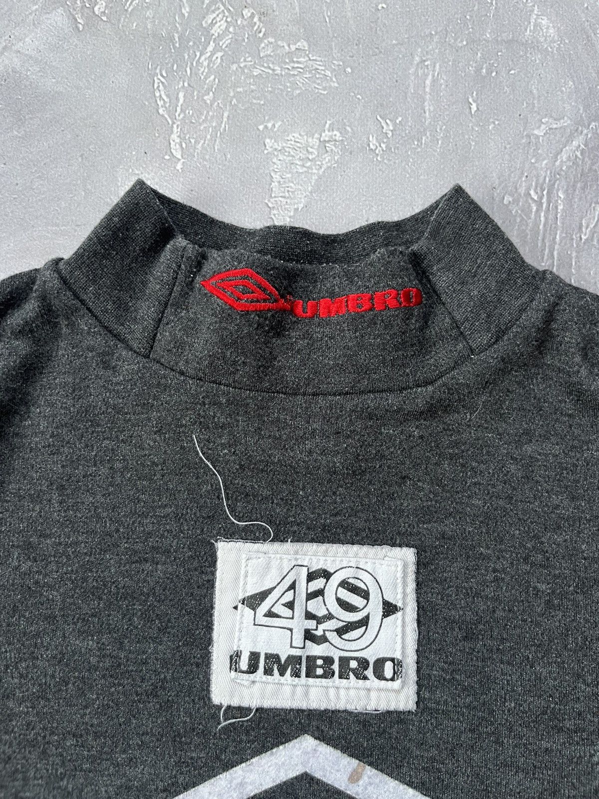 Umbro Vintage 90s Umbro Pro Training Sweatshirt Gray #49 High Neck Size US XL / EU 56 / 4 - 4 Thumbnail