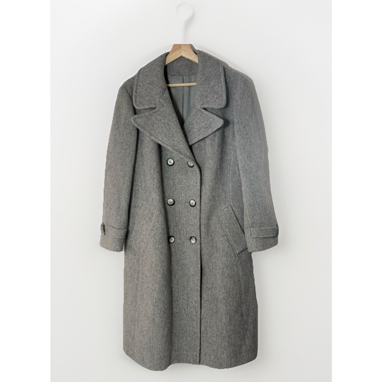 Other Vintage Overcoat Union Made Double Breasted Trench Wool Size M / US 6-8 / IT 42-44 - 1 Thumbnail