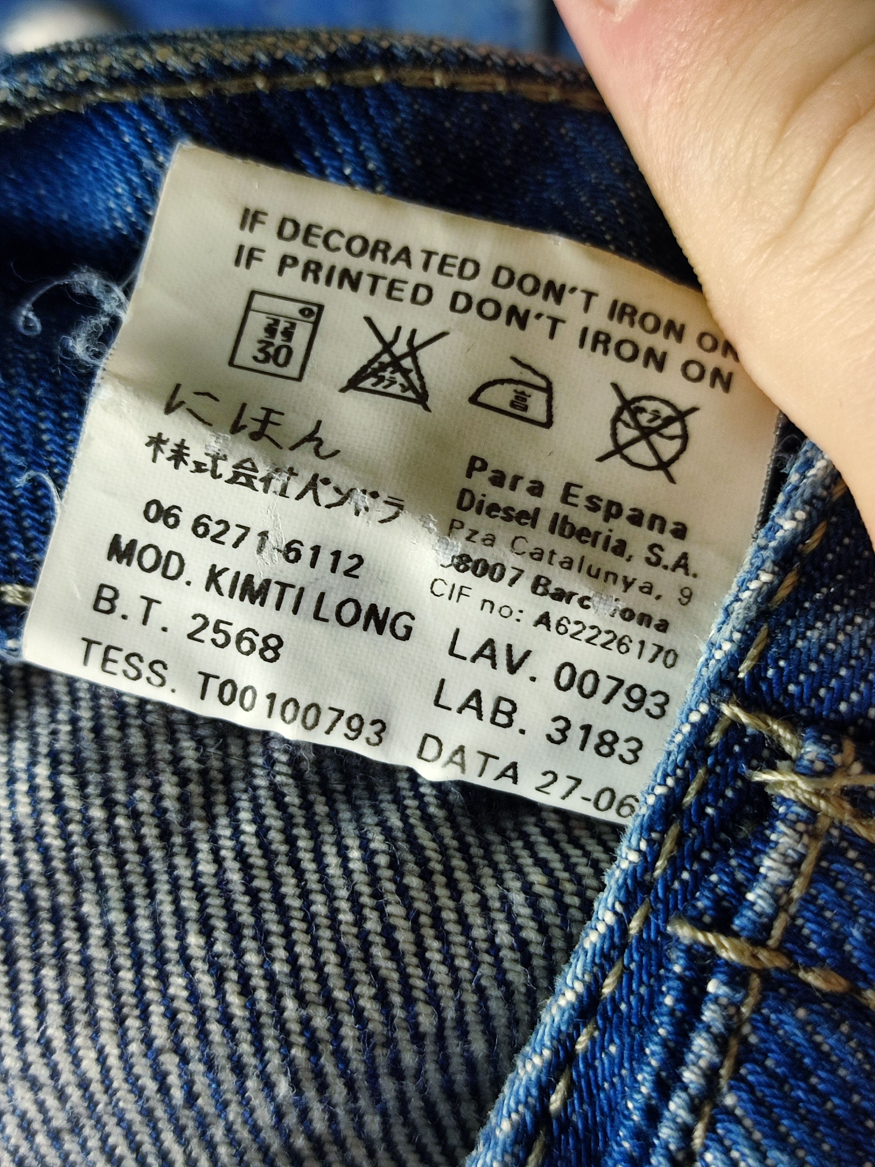 Diesel Diesel Kimti Long Y2K Washed Denim Jacket Size S / US 4 / IT 40 - 10 Thumbnail