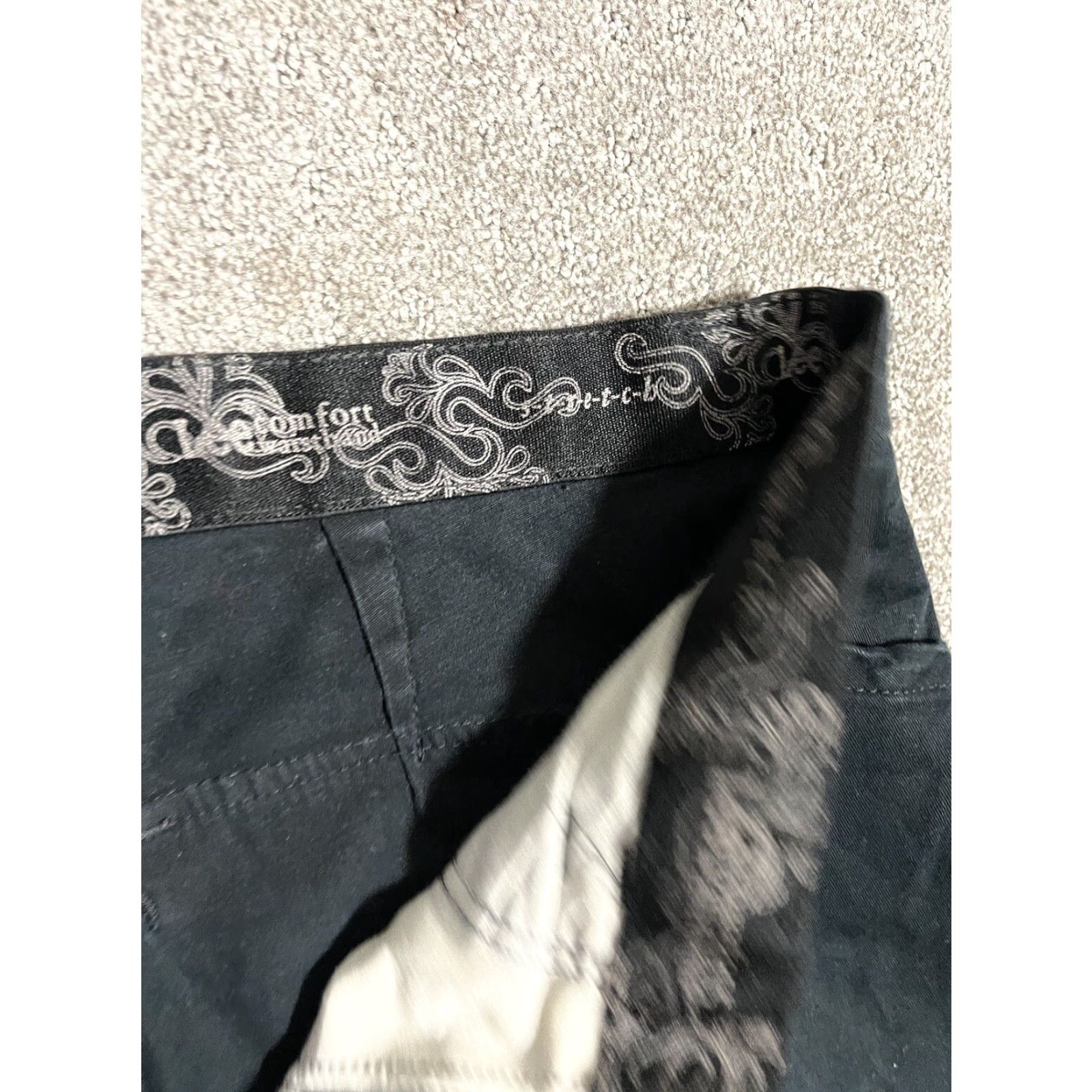 Lee Lee Chino Pants Women's 14W Mid Rise Crop Leg Black Stretch Comfort Waist Pockets Lee Pants 14W Womens Size 36" / US 14 / IT 50 - 6 Thumbnail