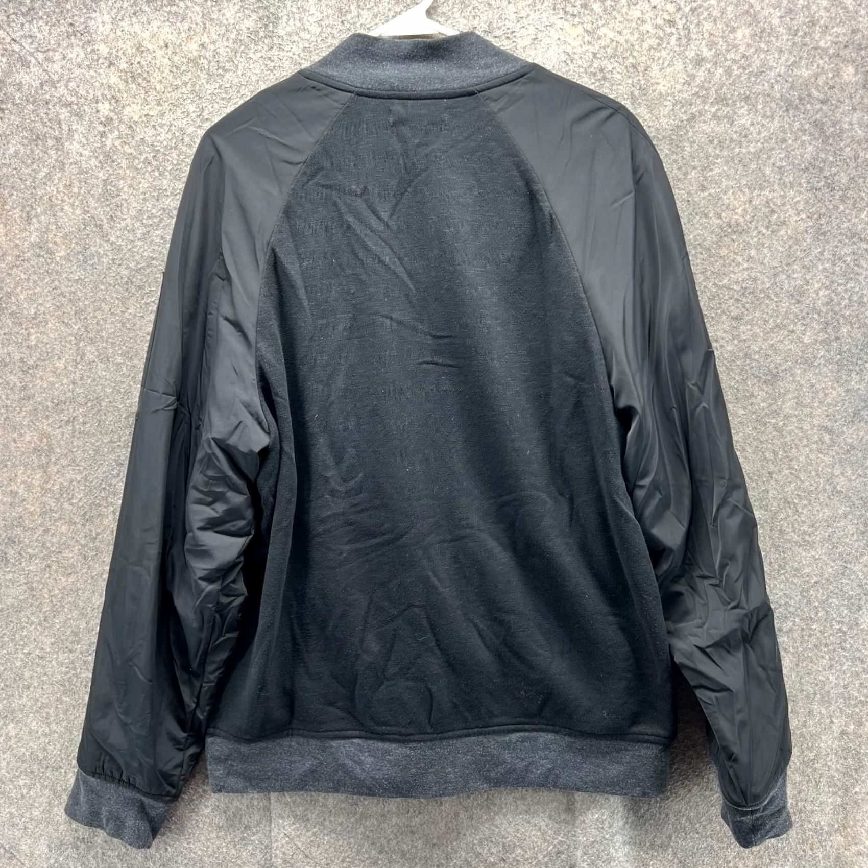 Banana Republic VINTAGE Banana Republic Bomber Jacket Mens Large Black Full Zip Stretch Zip Sweater Jacket Size US L / EU 52-54 / 3 - 2 Thumbnail