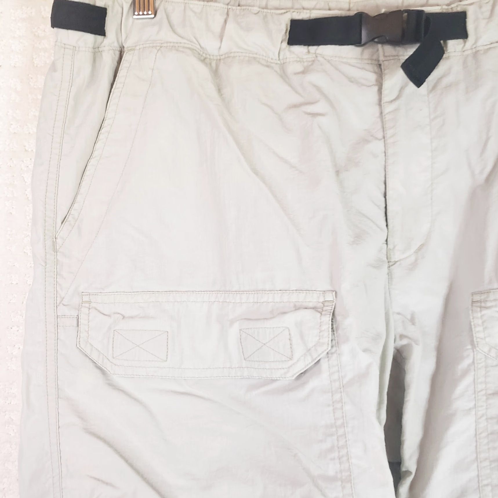 Vintage REI Convertible Pants Mens 38x32 Beige Outdoor Hiking Cargo Pants Mens 38 Beige Cargo Pocket Casual Travel Adjustable Length Straight Leg Size US 38 / EU 54 - 4 Thumbnail