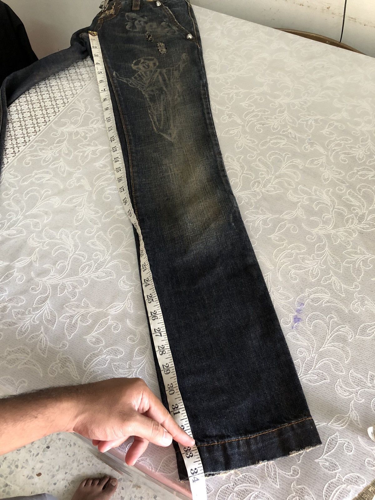 Dsquared2 Rare🔥 Dsquared2 Distressed Flare Denim Jeans Punk Size 26" / US 2 / IT 38 - 24 Thumbnail