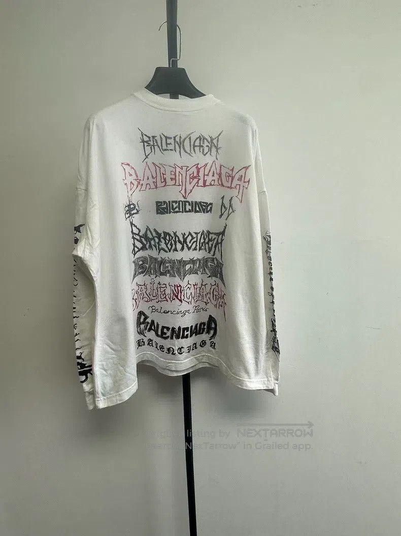 Balenciaga Balenciaga Letter Print Short Sleeve T-Shirt Size US M / EU 48-50 / 2 - 1 Thumbnail
