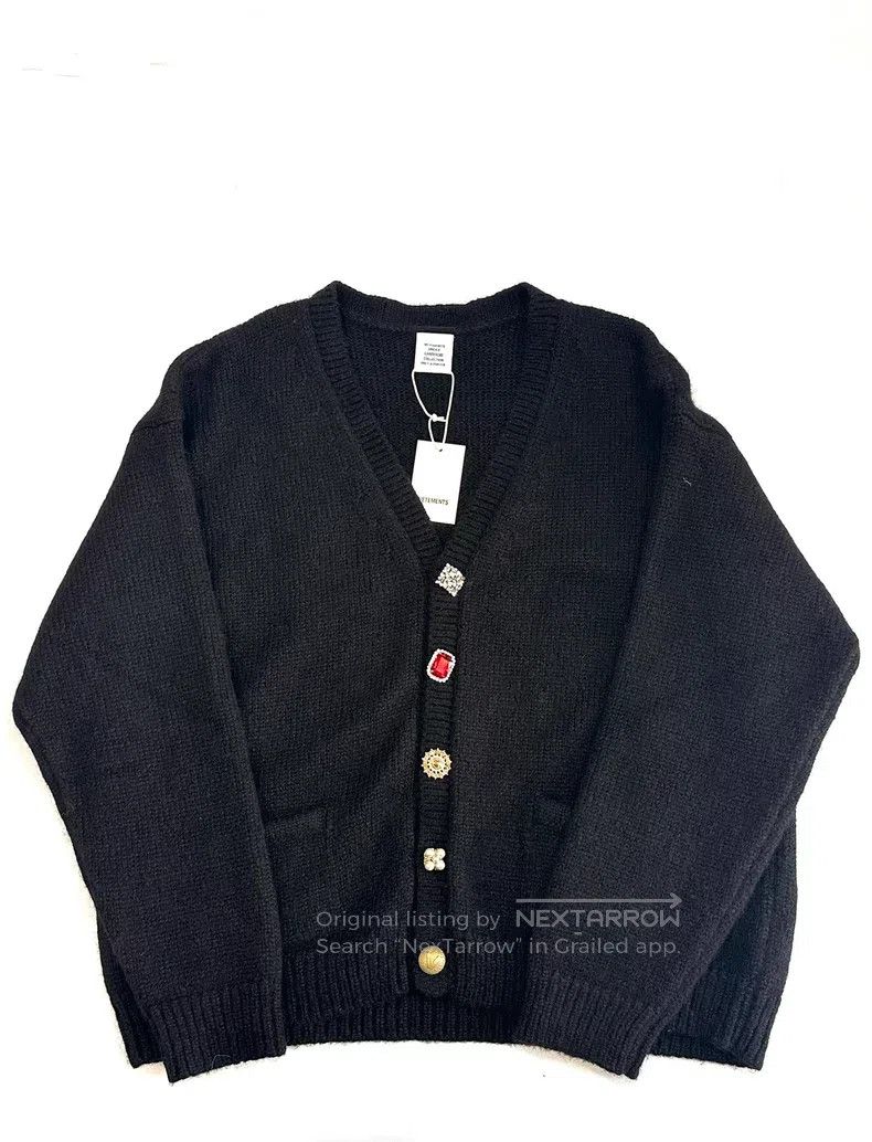 Vetements Vetements Cardigan with Jewel Embellishments Size US M / EU 48-50 / 2 - 1 Thumbnail