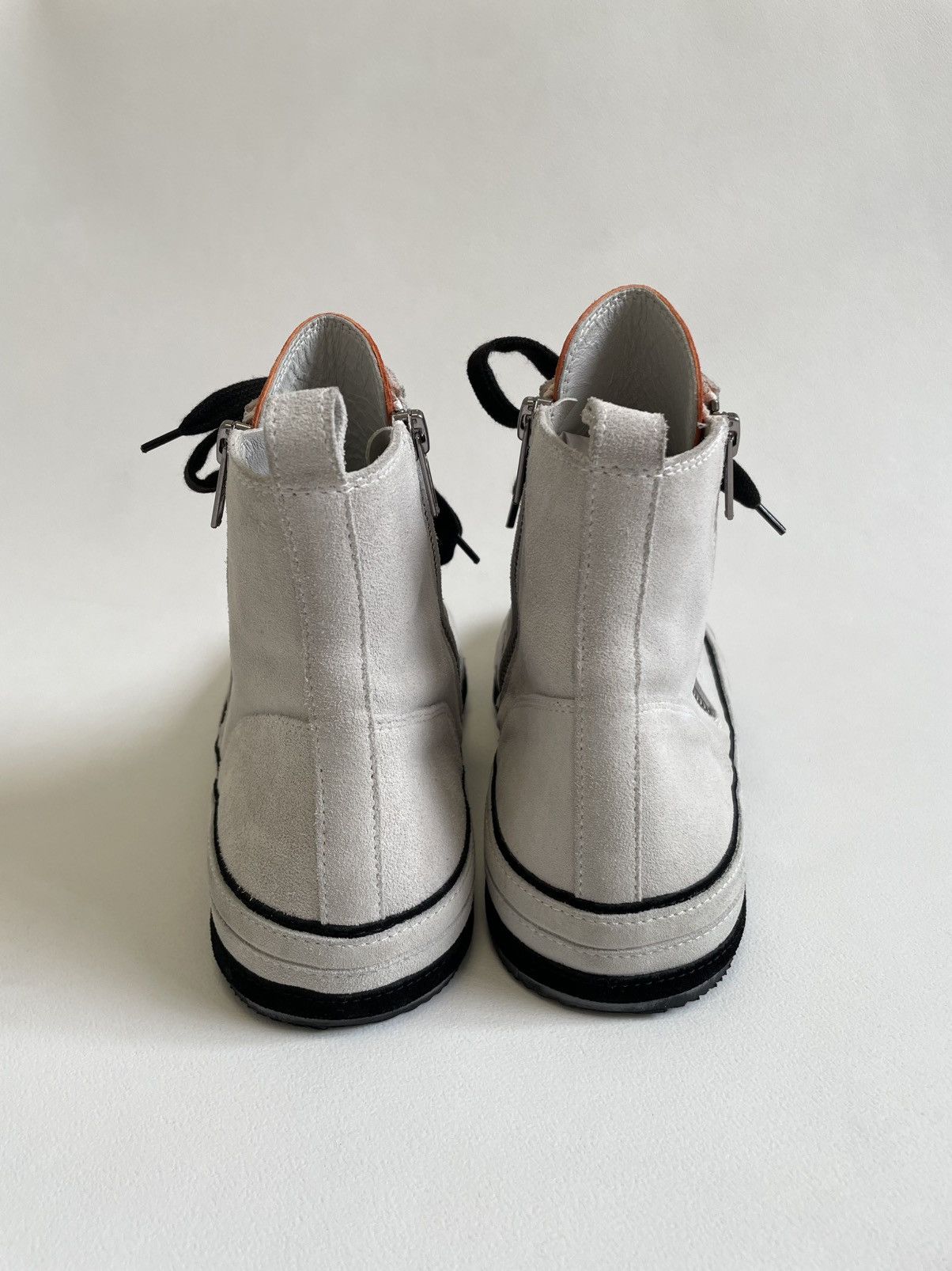 Ann Demeulemeester High Top Sail White Suede ‘Gert’ Sneakers Size US 8 / IT 38 - 17 Thumbnail