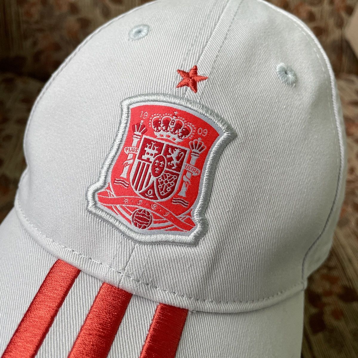 Adidas Adidas Spain FEF 3 Stripes Football Soccer Grey Cap Hat Size ONE SIZE - 6 Thumbnail