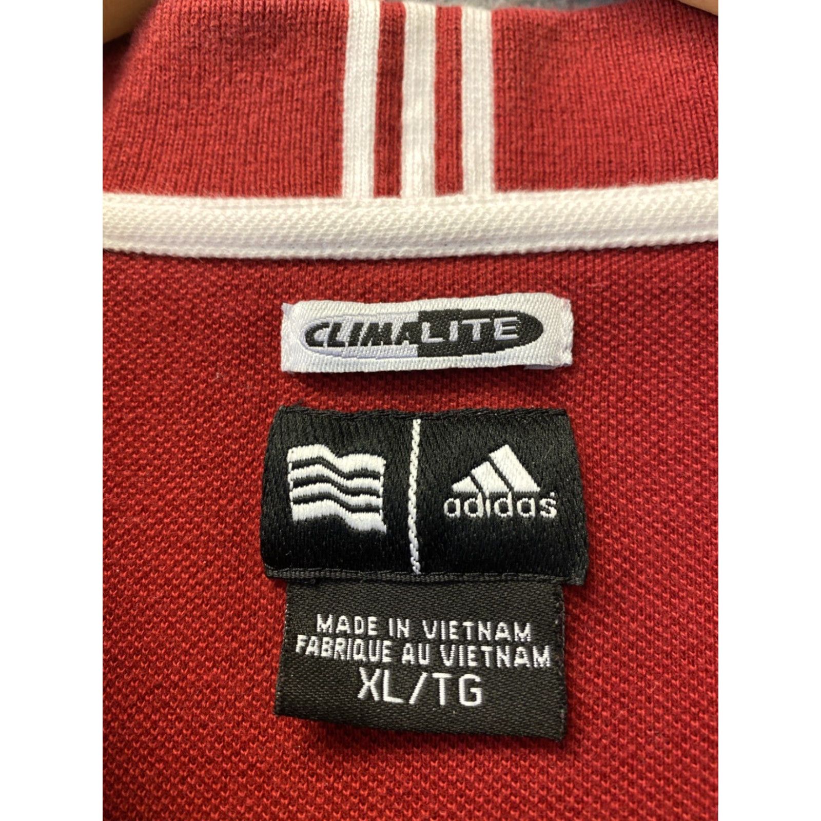 Adidas VINTAGE Adidas Competition Polo Shirt Men XL Red Climalite Short Sleeve Shirts Mens 122-49 Size US XL / EU 56 / 4 - 3 Thumbnail