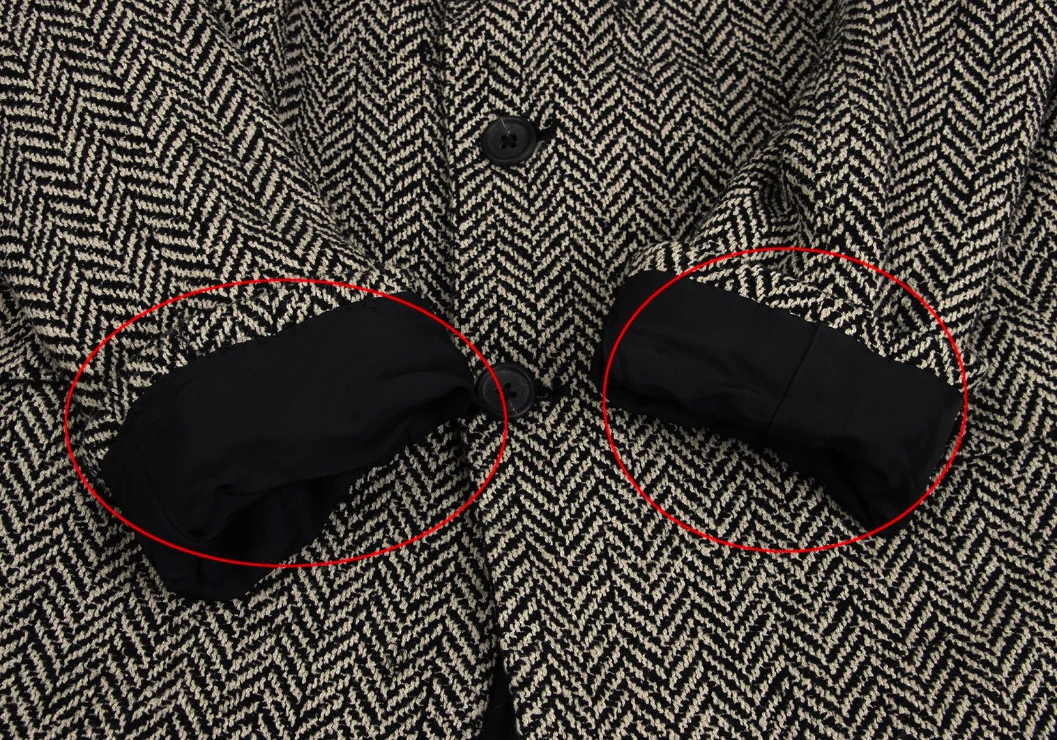 Yohji Yamamoto Yohji Yamamoto Houndstooth T Jacket Black Beige Size US S / EU 44-46 / 1 - 8 Thumbnail